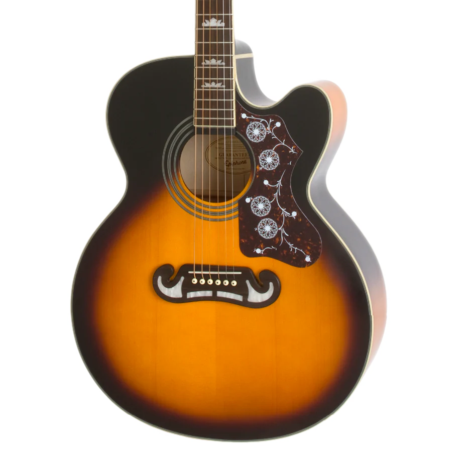 Epiphone J-200 EC Studio Vintage Sunburst Acoustic Electric Guitar