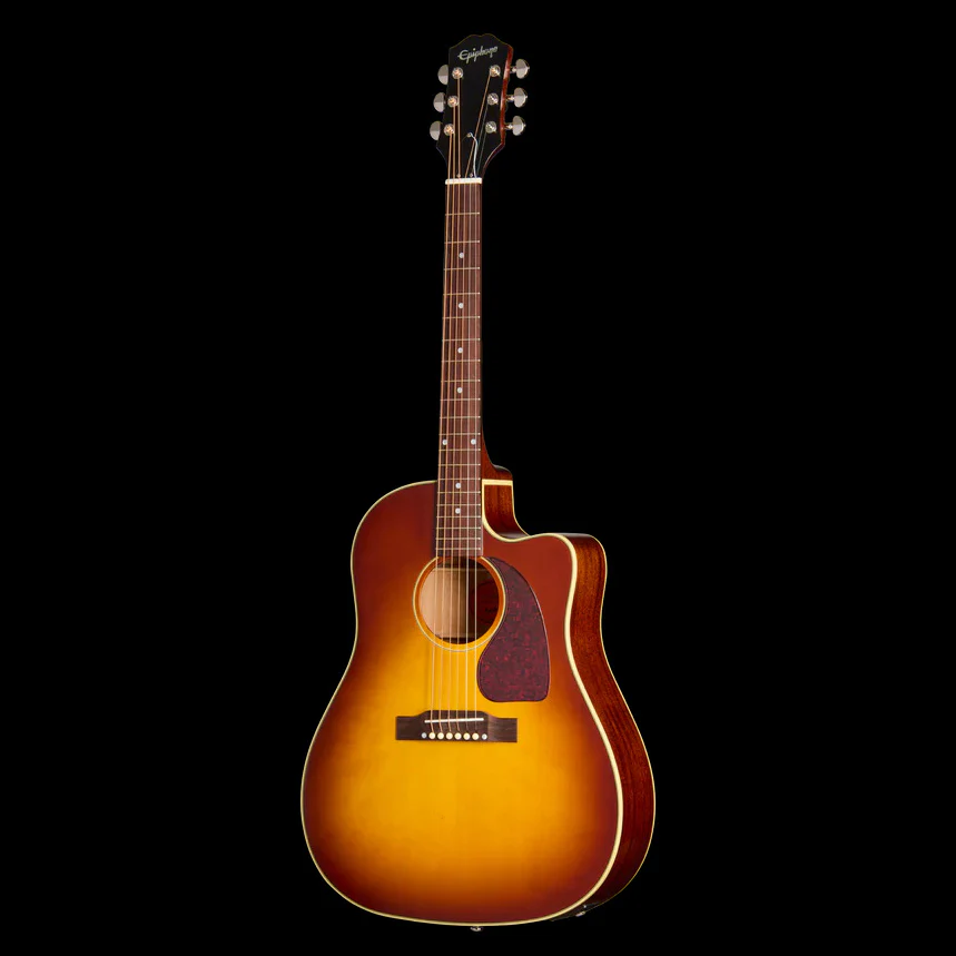Epiphone J-45 Standard EC Honey Burst Acoustic Electric with Gig Bag - Image 3