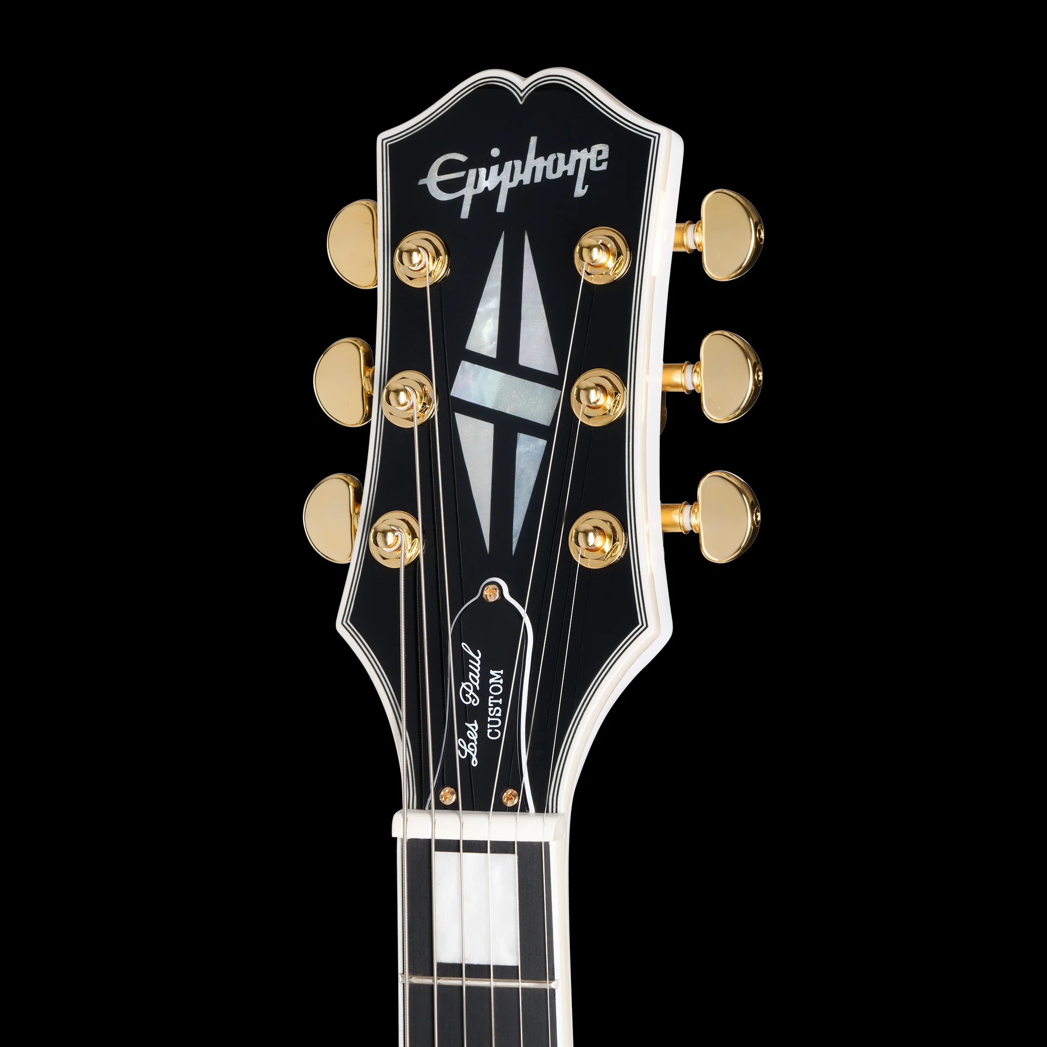 Epiphone Les Paul Custom Alpine White with Gig Bag - Image 7