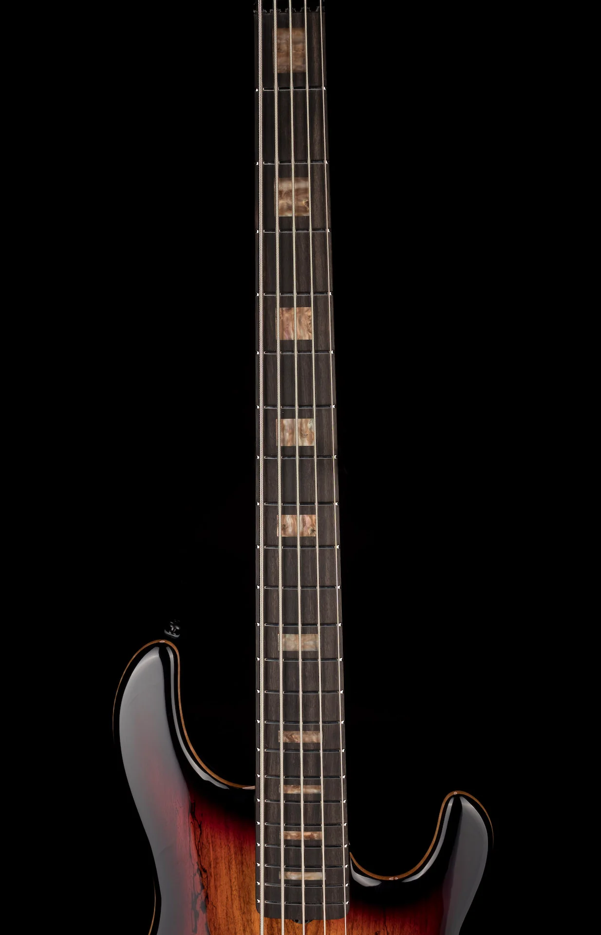 Ernie Ball Music Man 35th Anniversary StingRay 5 Spalted Sunburst - Image 10