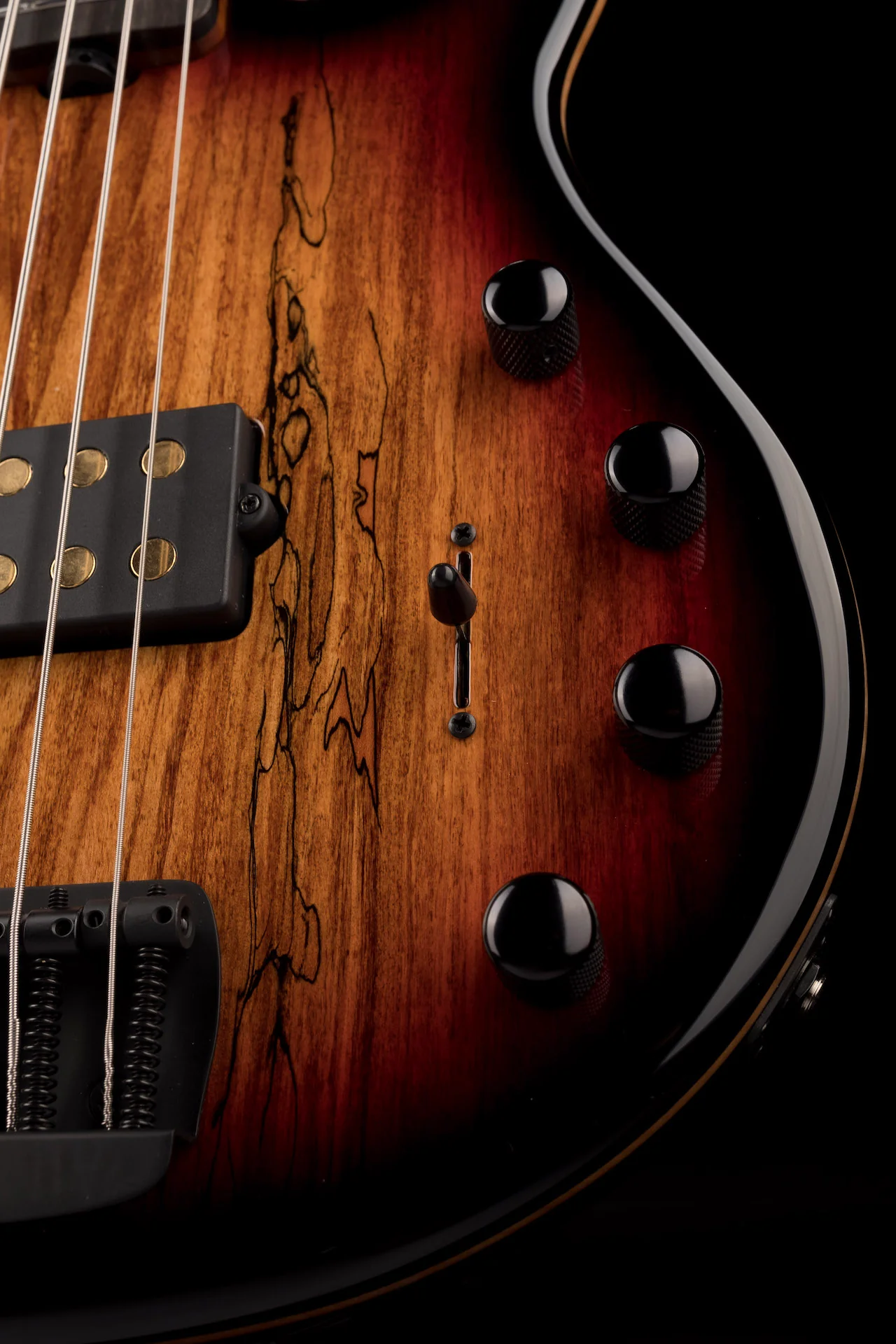 Ernie Ball Music Man 35th Anniversary StingRay 5 Spalted Sunburst - Image 7