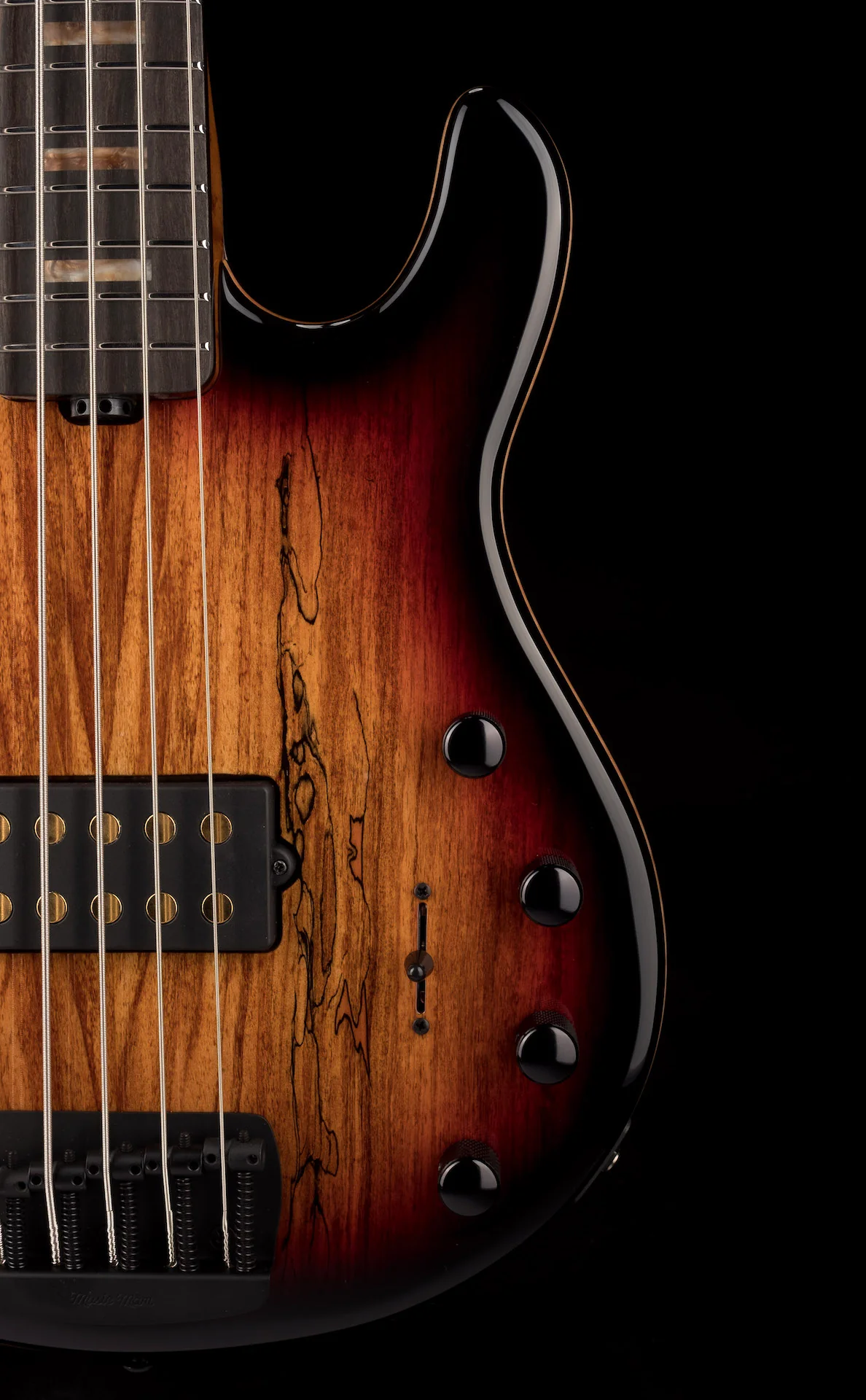 Ernie Ball Music Man 35th Anniversary StingRay 5 Spalted Sunburst - Image 8