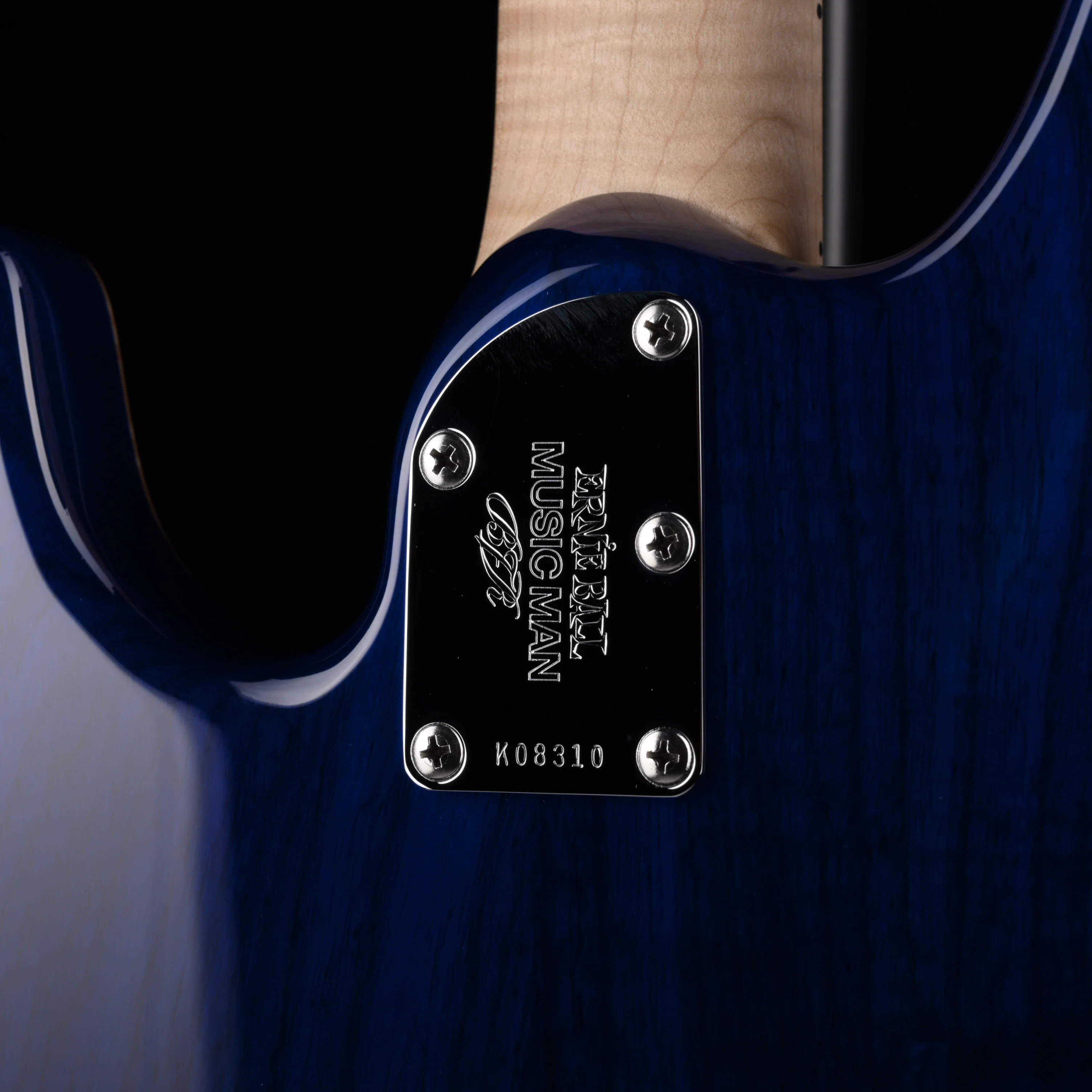 Ernie Ball Music Man Ball Family Reserve BFR StingRay Special 4 H Bass Paua Blue Burst With Case - Image 13