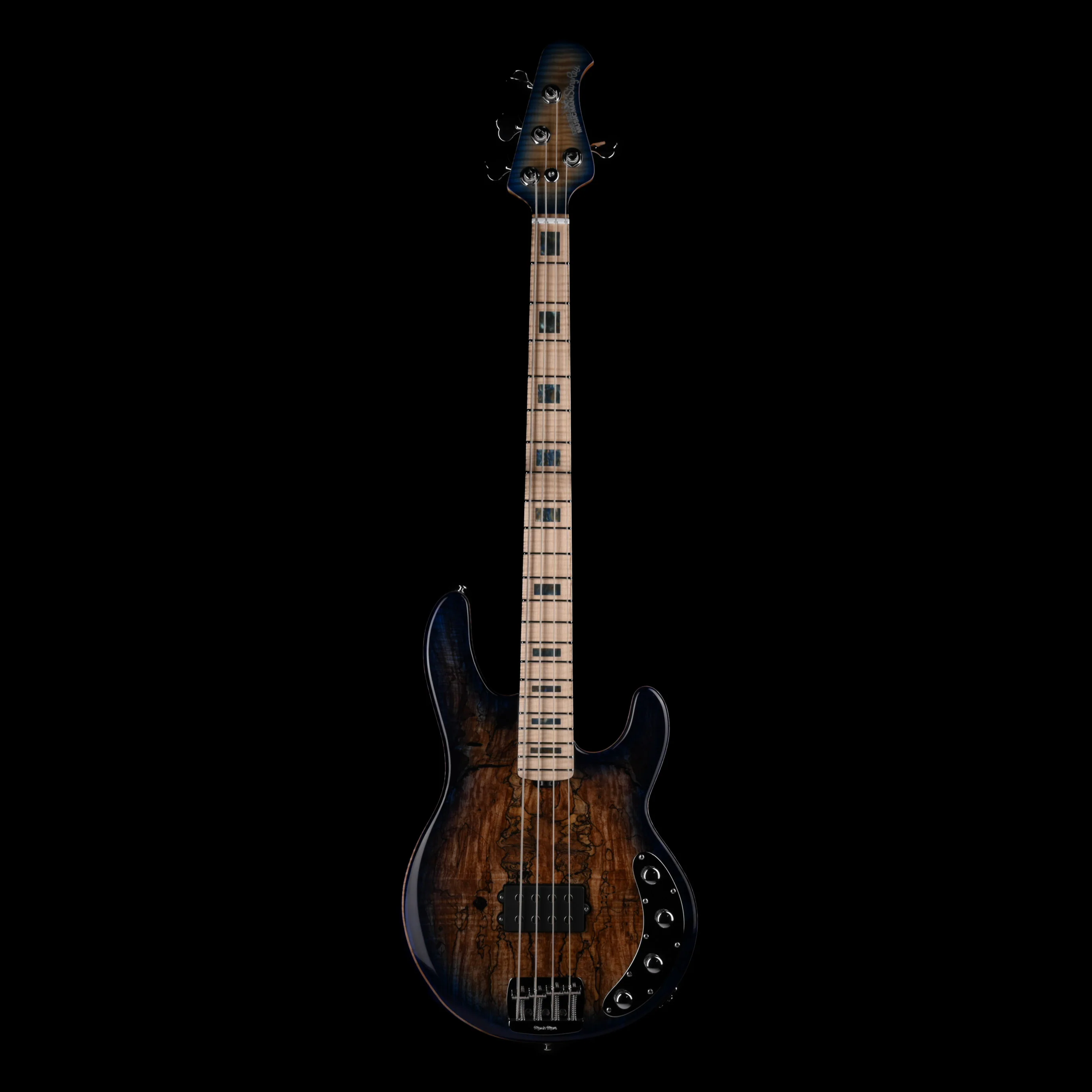 Ernie Ball Music Man Ball Family Reserve BFR StingRay Special 4 H Bass Paua Blue Burst With Case - Image 2