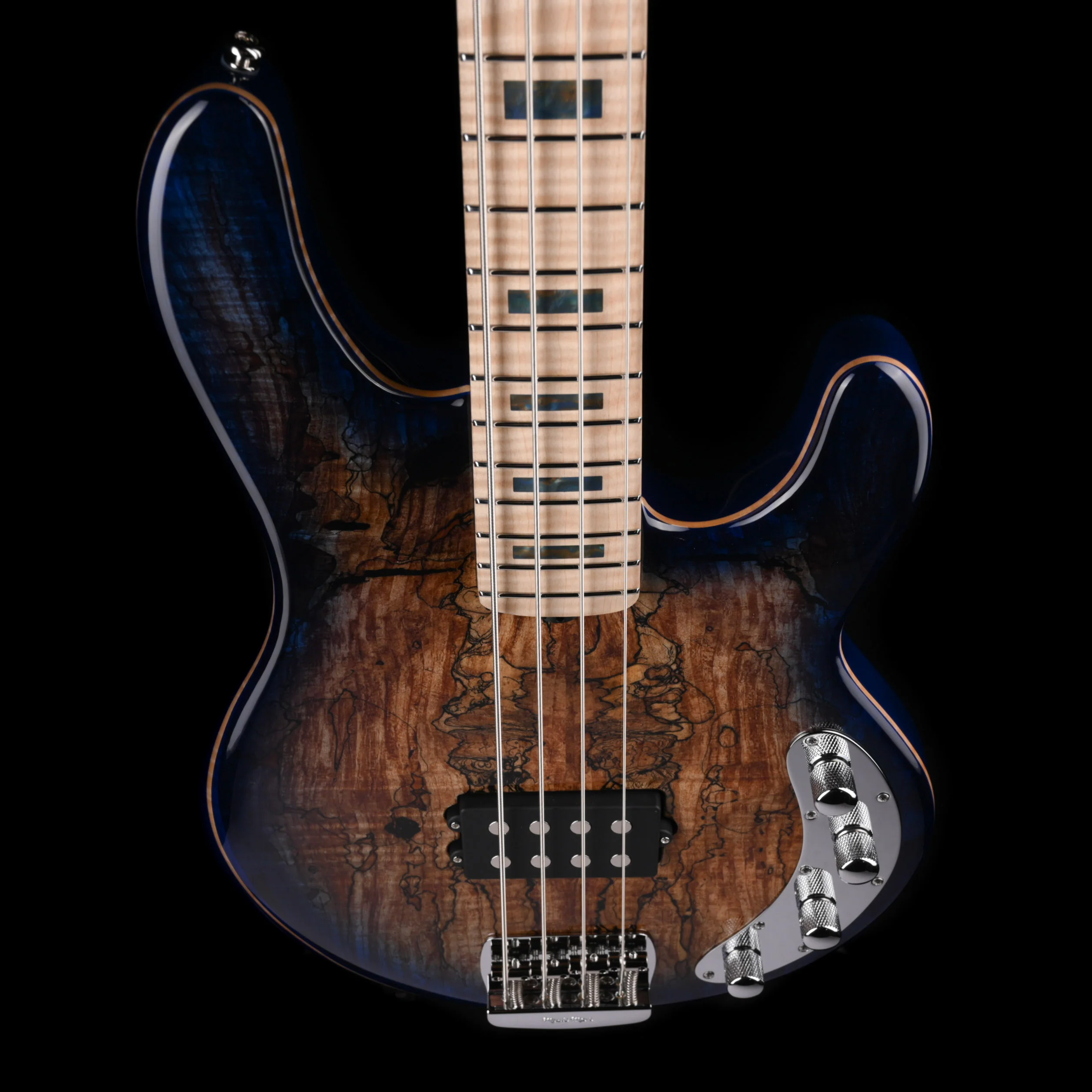 Ernie Ball Music Man Ball Family Reserve BFR StingRay Special 4 H Bass Paua Blue Burst With Case - Image 5