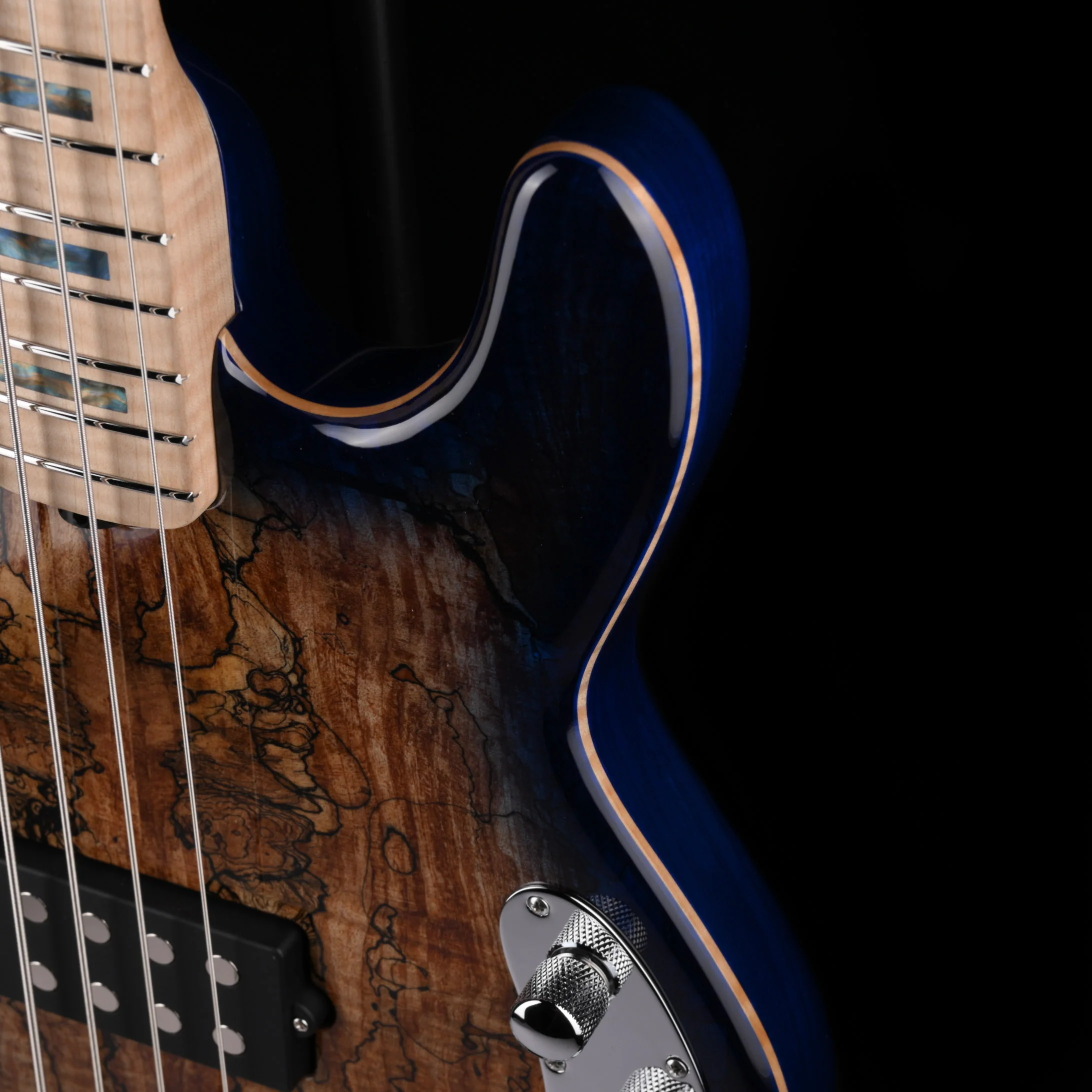 Ernie Ball Music Man Ball Family Reserve BFR StingRay Special 4 H Bass Paua Blue Burst With Case - Image 8