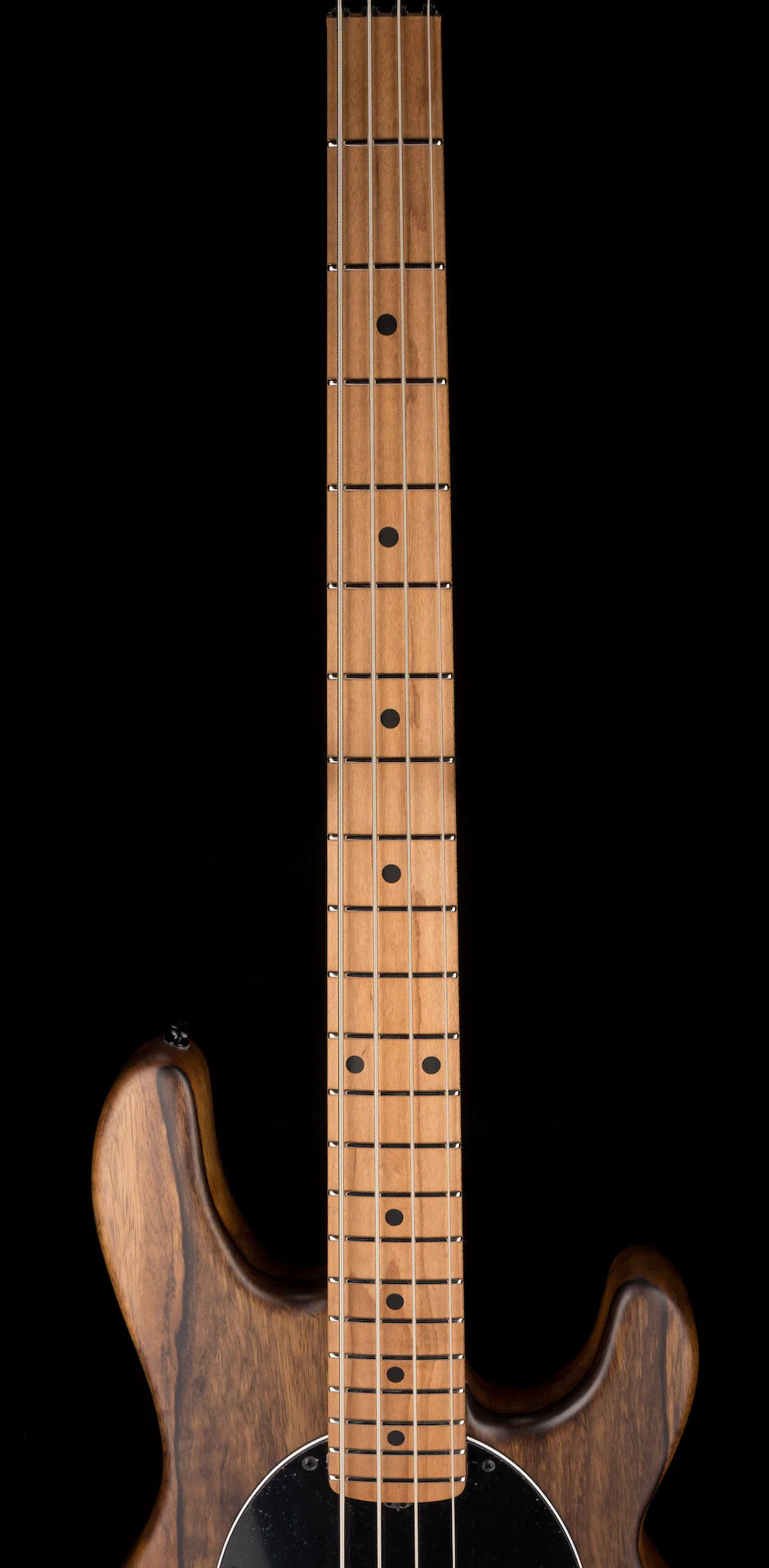 Ernie Ball Music Man Ball Family Reserve DarkRay Shadow Korina Bass With Mono Case - Image 11