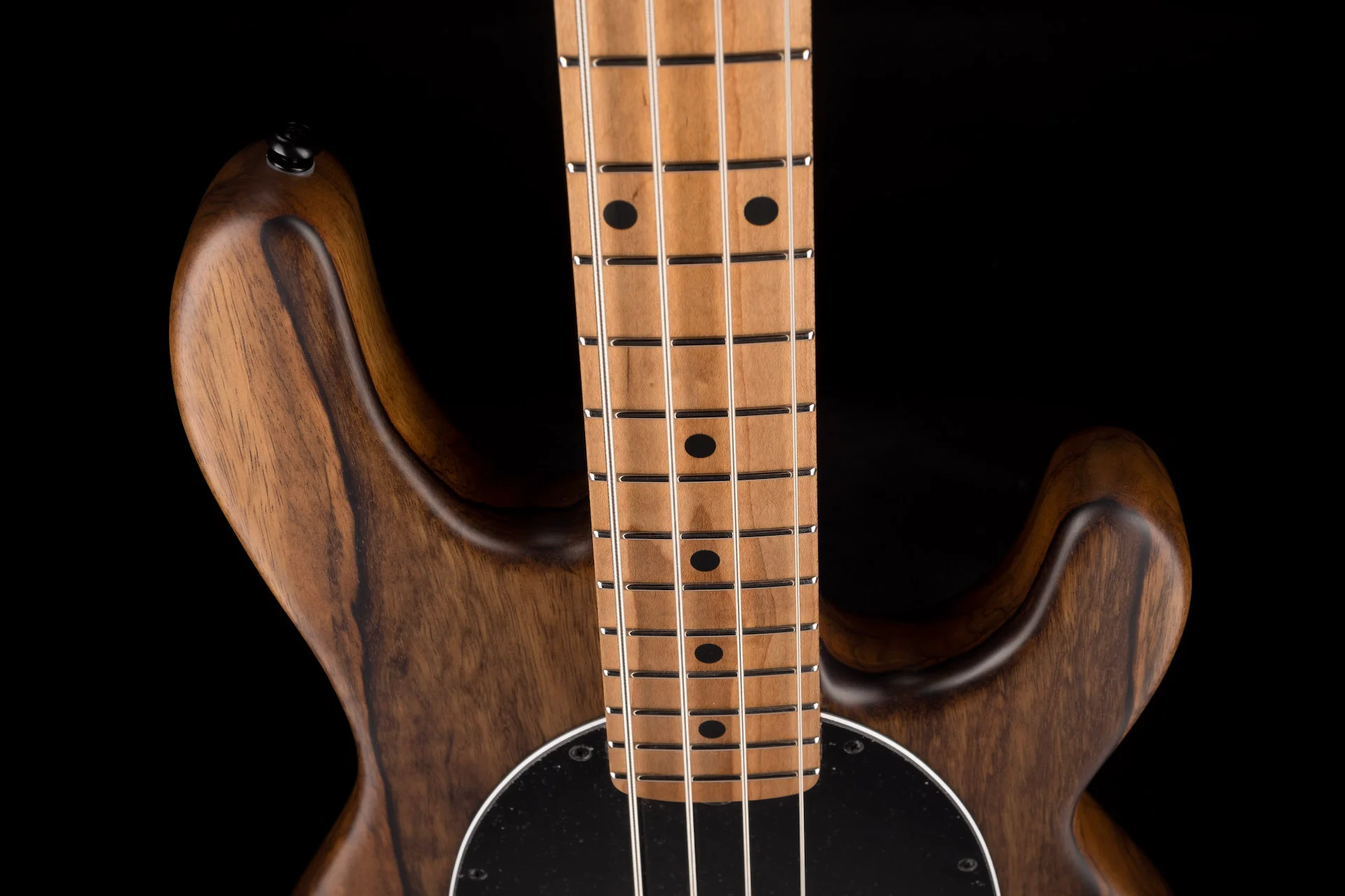 Ernie Ball Music Man Ball Family Reserve DarkRay Shadow Korina Bass With Mono Case - Image 3