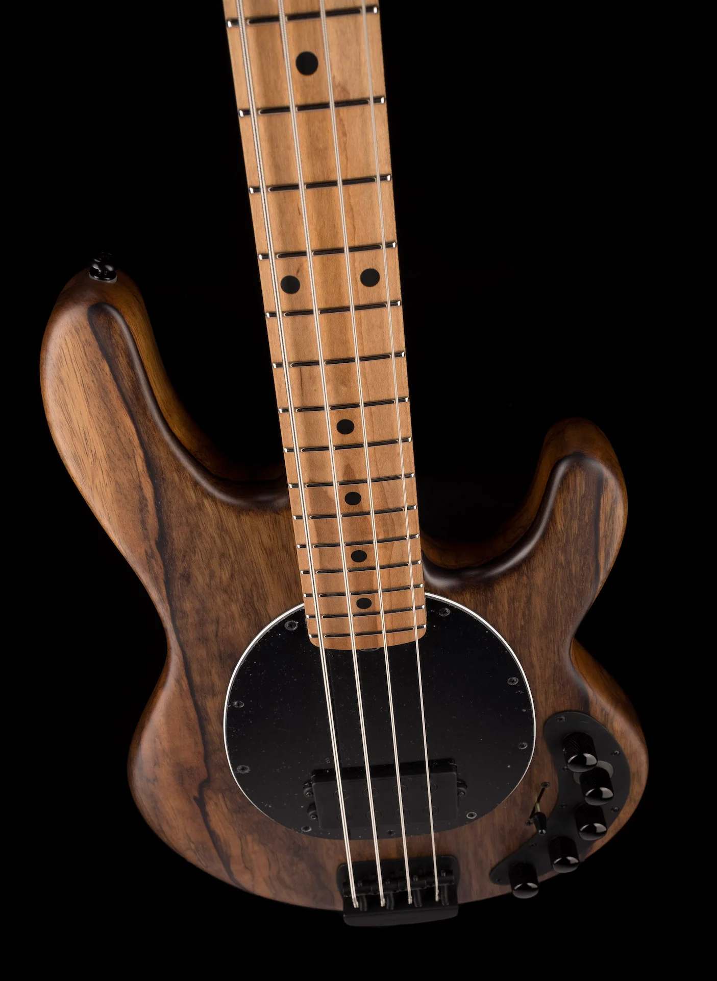 Ernie Ball Music Man Ball Family Reserve DarkRay Shadow Korina Bass With Mono Case - Image 4