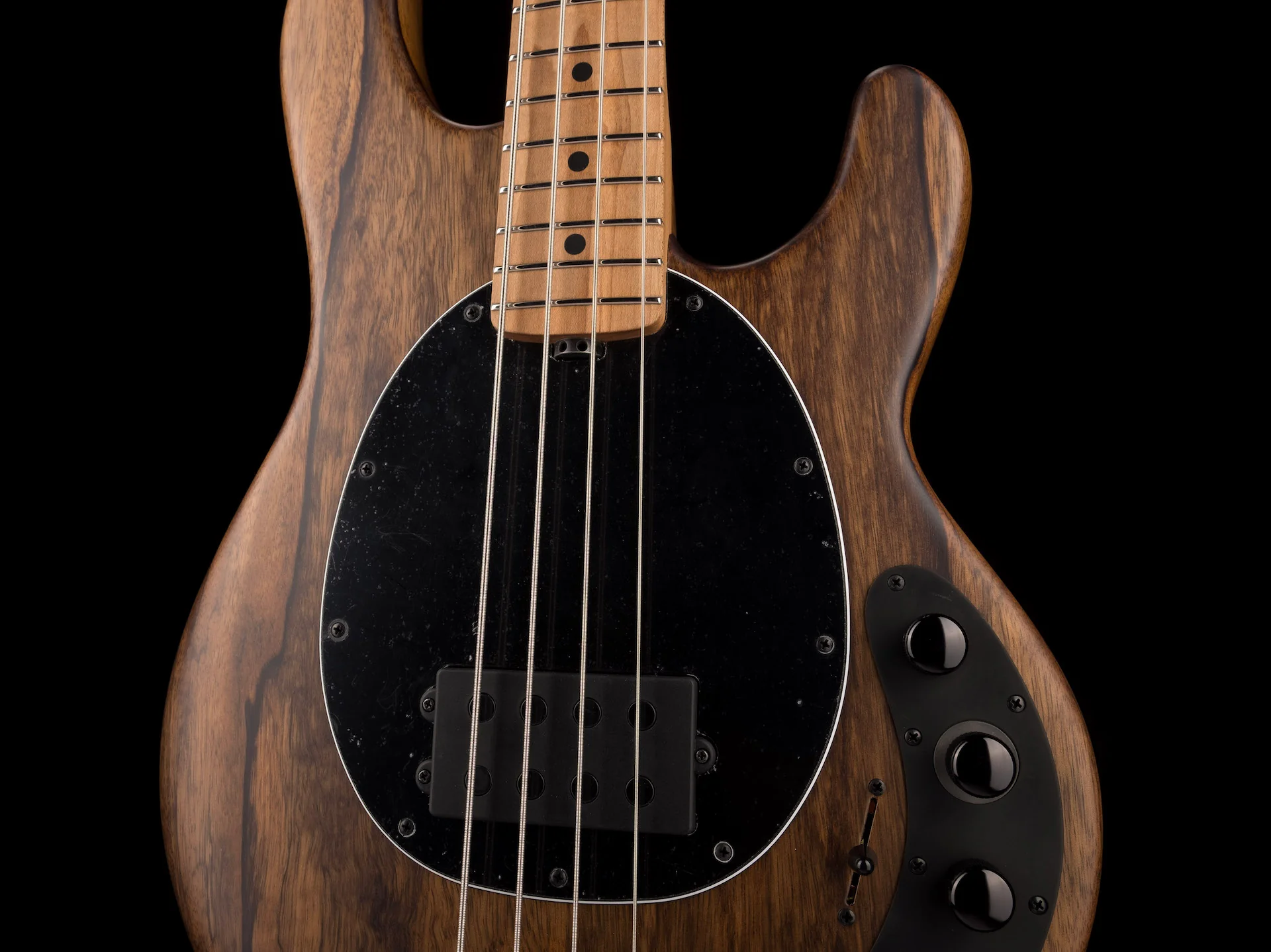 Ernie Ball Music Man Ball Family Reserve DarkRay Shadow Korina Bass With Mono Case - Image 6