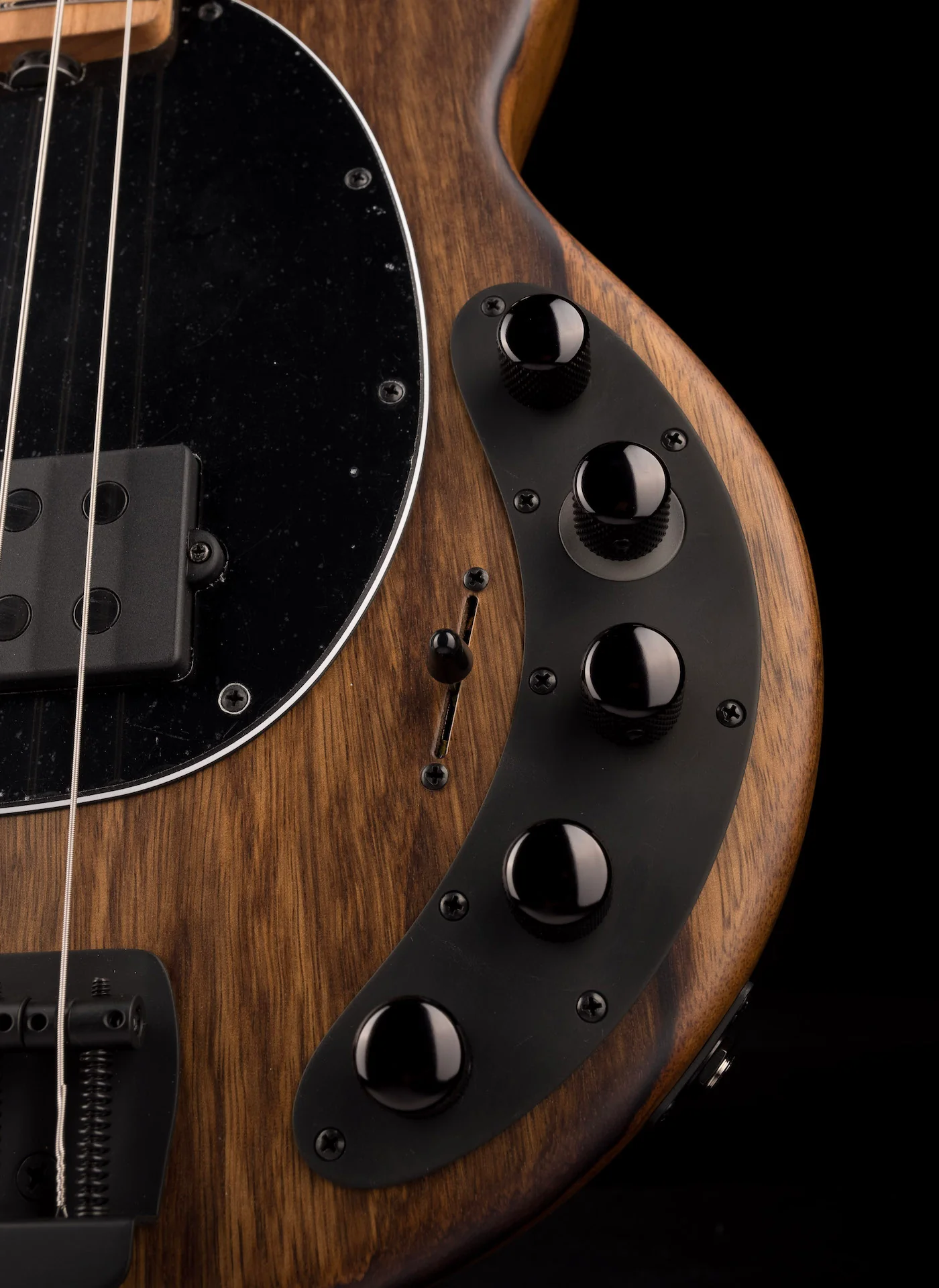 Ernie Ball Music Man Ball Family Reserve DarkRay Shadow Korina Bass With Mono Case - Image 7