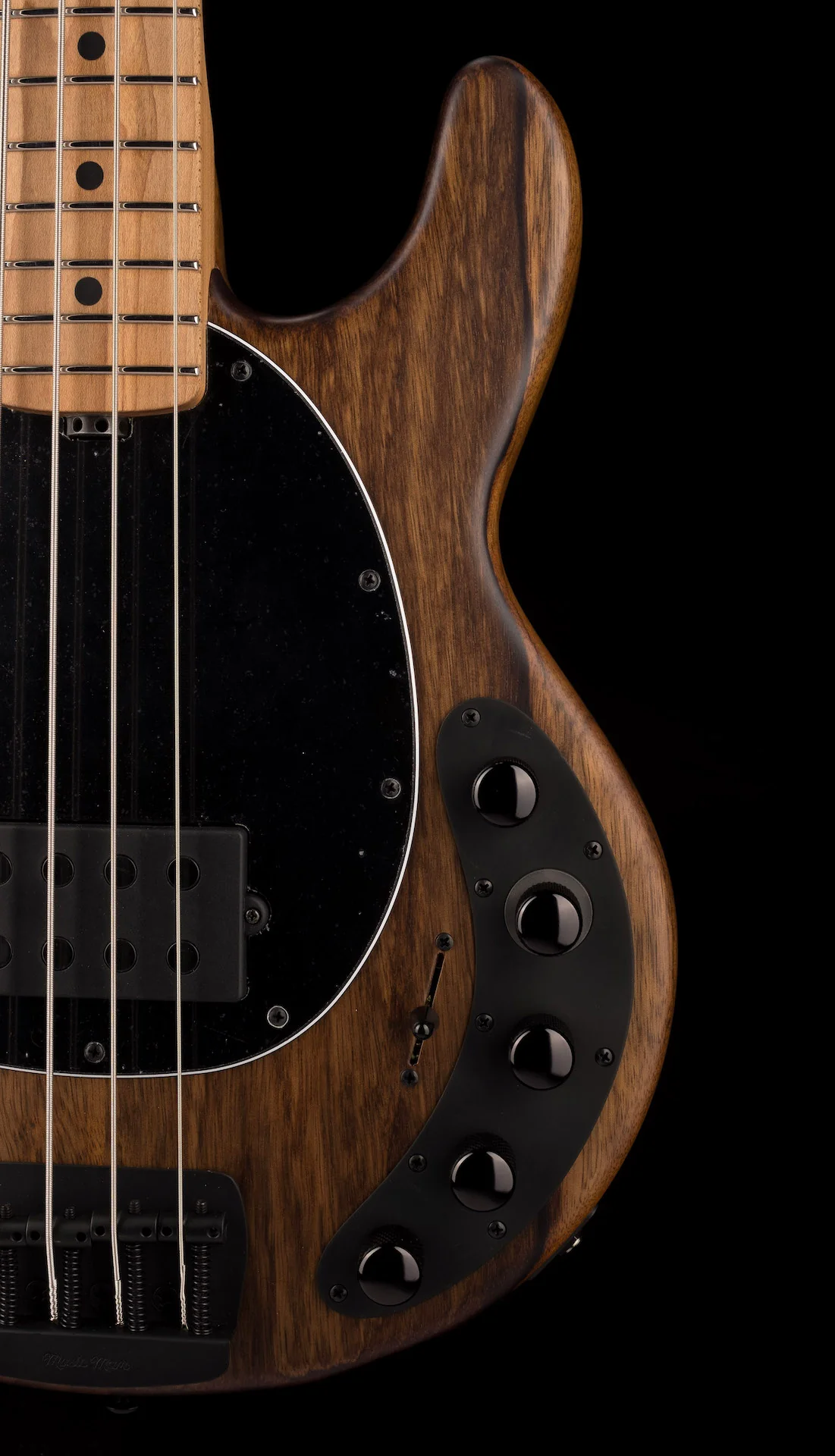 Ernie Ball Music Man Ball Family Reserve DarkRay Shadow Korina Bass With Mono Case - Image 8