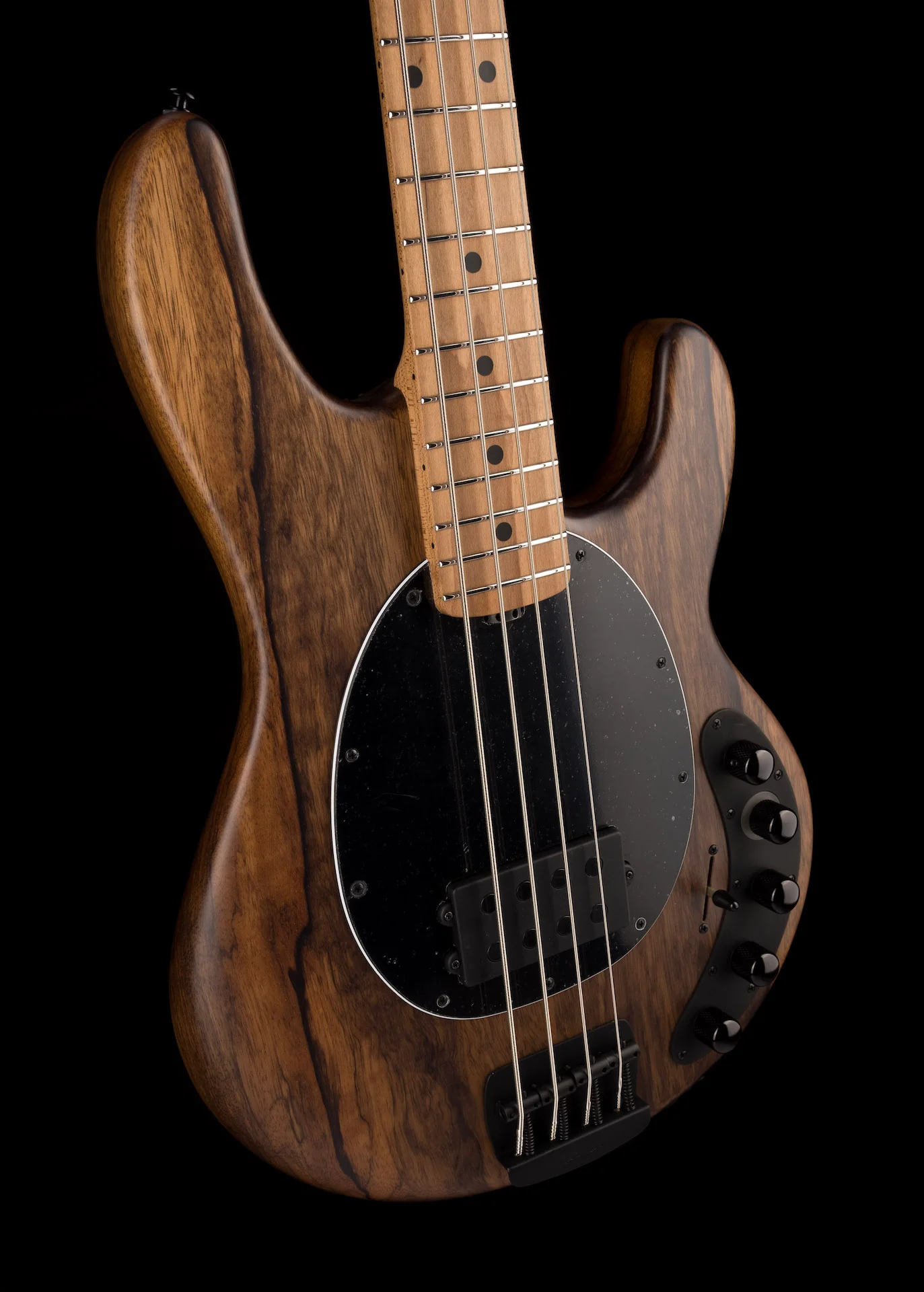 Ernie Ball Music Man Ball Family Reserve DarkRay Shadow Korina Bass With Mono Case - Image 9