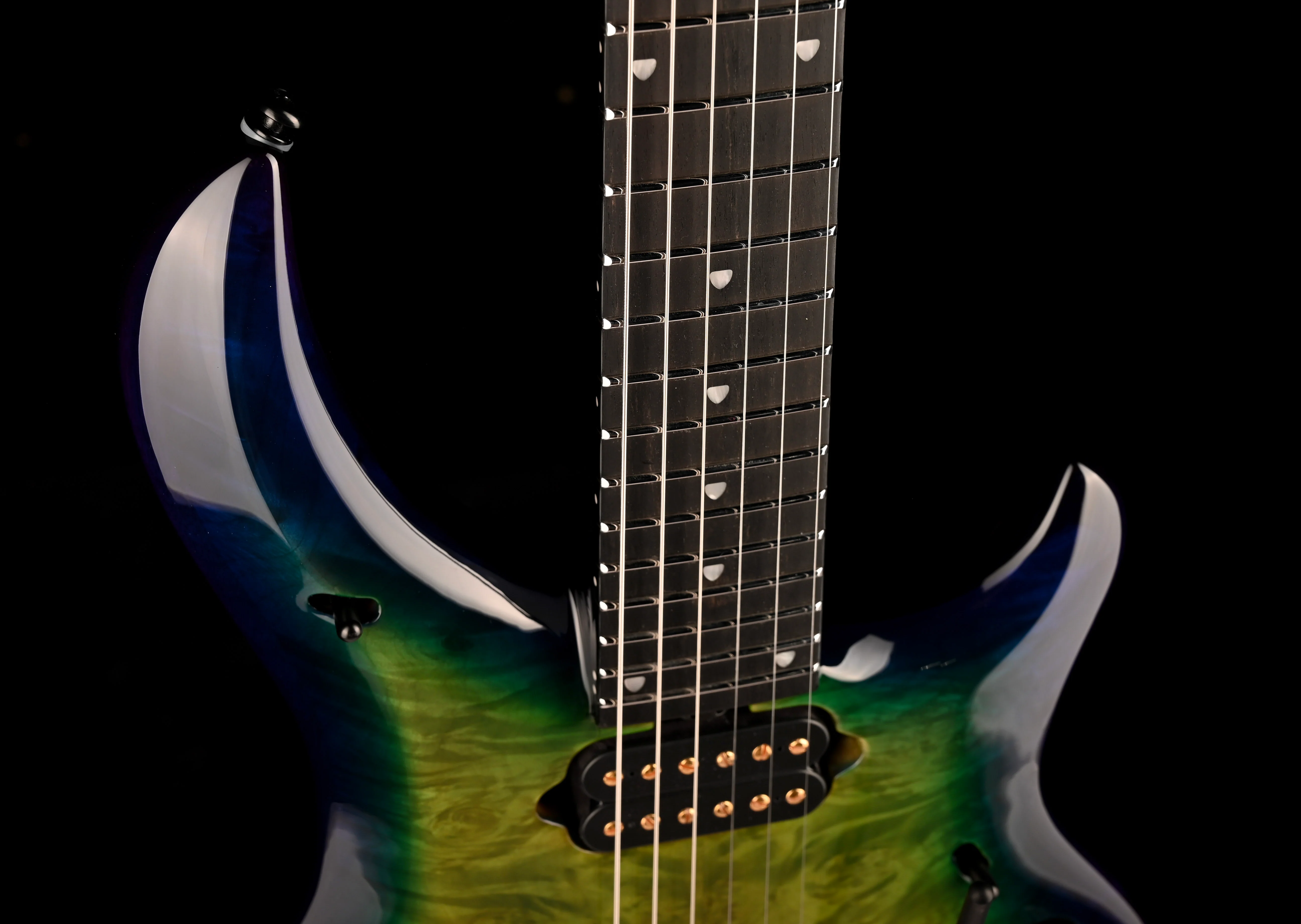 Ernie Ball Music Man BFR Majesty Arctic Aurora With Mono Softshell Case - Image 3