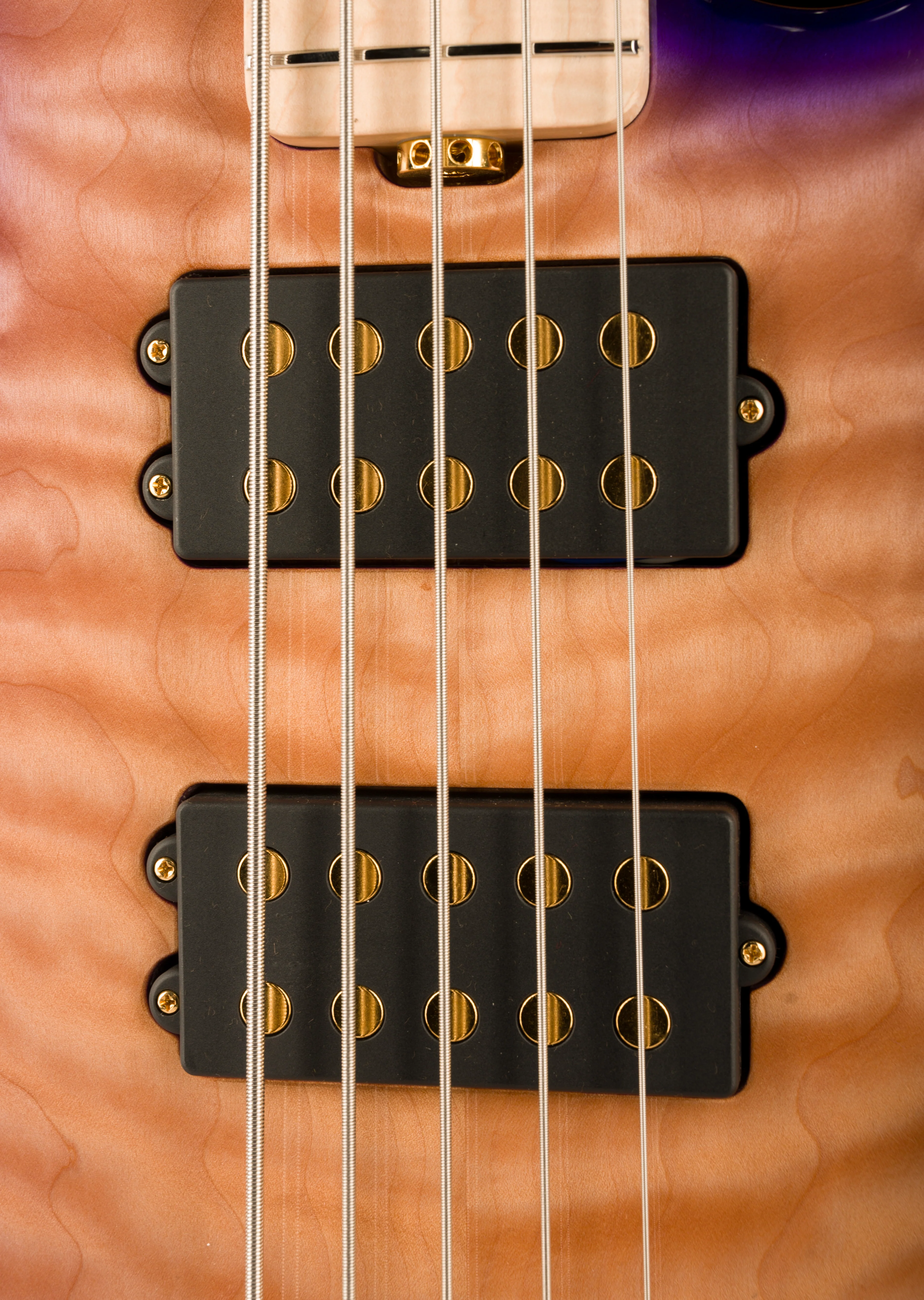Ernie Ball Music Man BFR StingRay 5HH Bass Moonbeam Trans Purple Burst With Case - Image 7