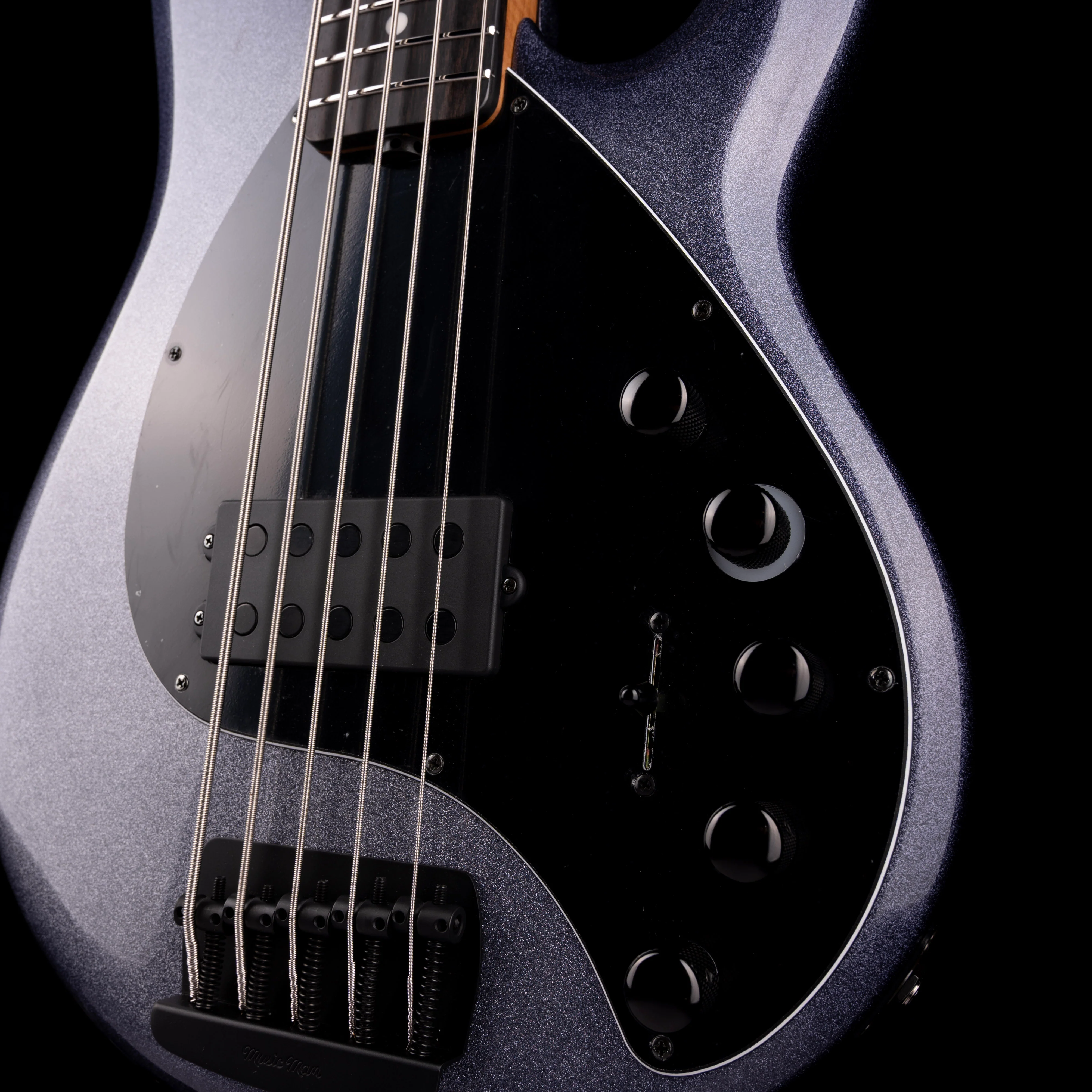 Ernie Ball Music Man DarkRay 5 Starry Night Bass With Case - Image 5