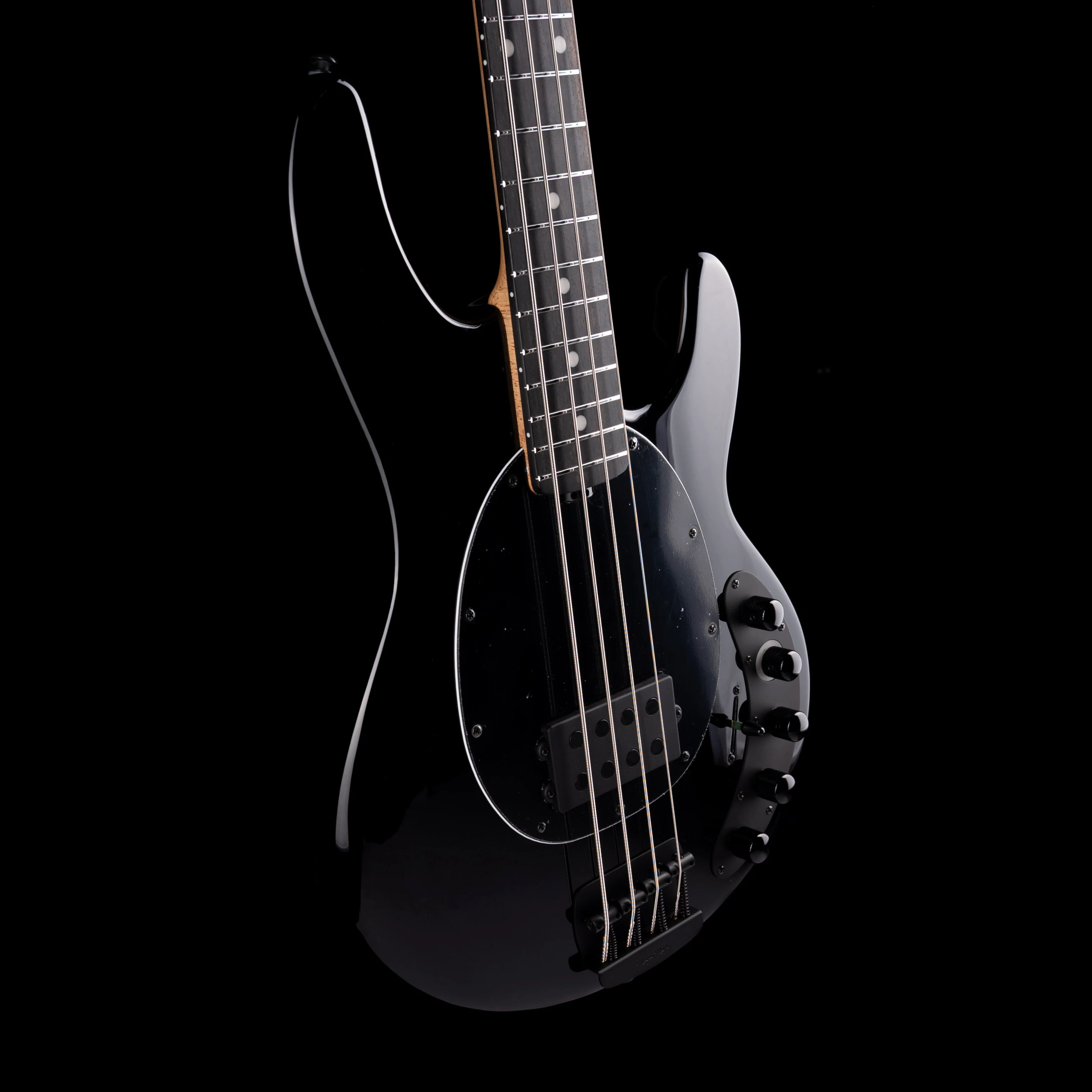 Ernie Ball Music Man DarkRay Bass Obsidian Black With Mono Case - Image 6