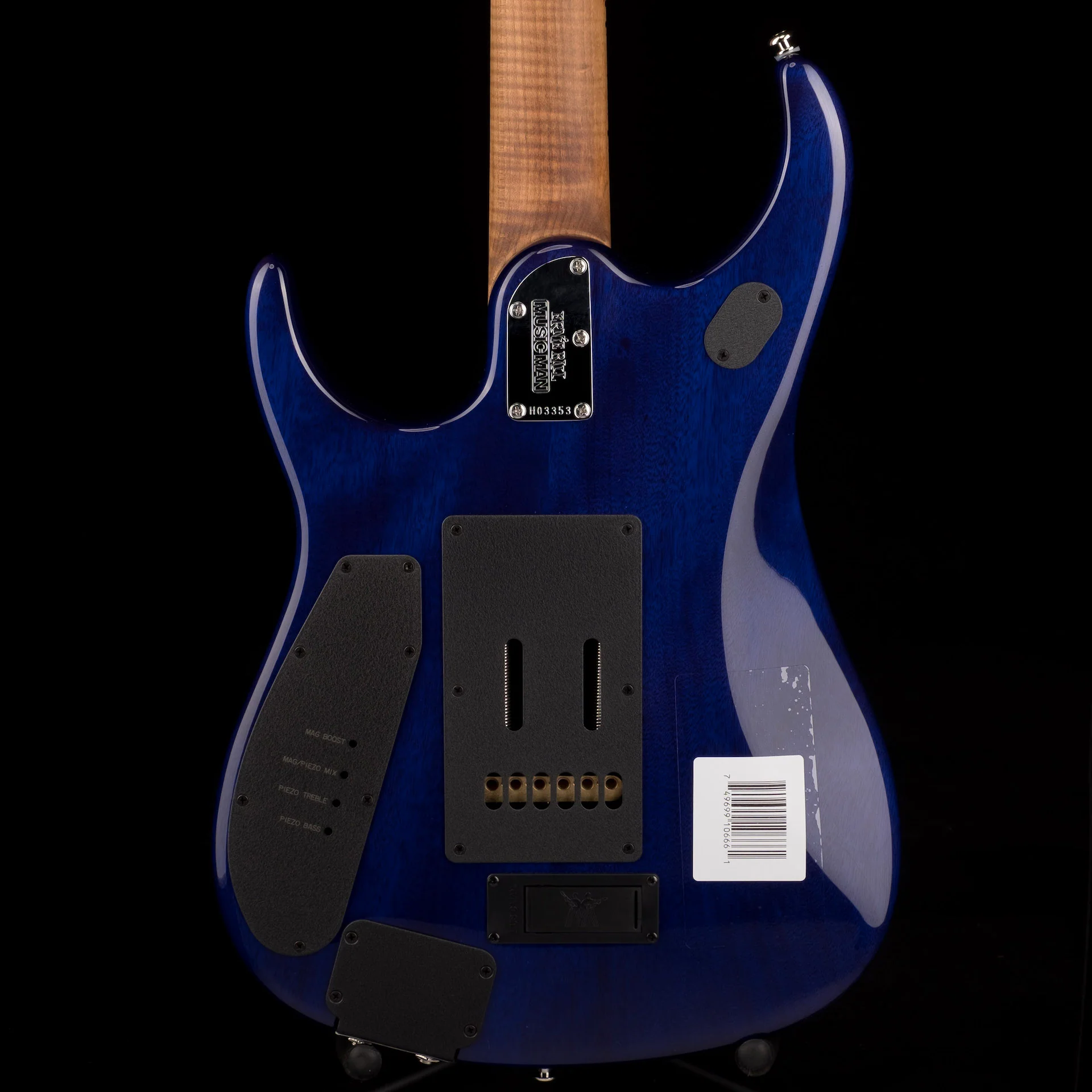 Ernie Ball Music Man JP15 Cerulean Paradise Quilt Figured Roasted Maple With Case - Image 13