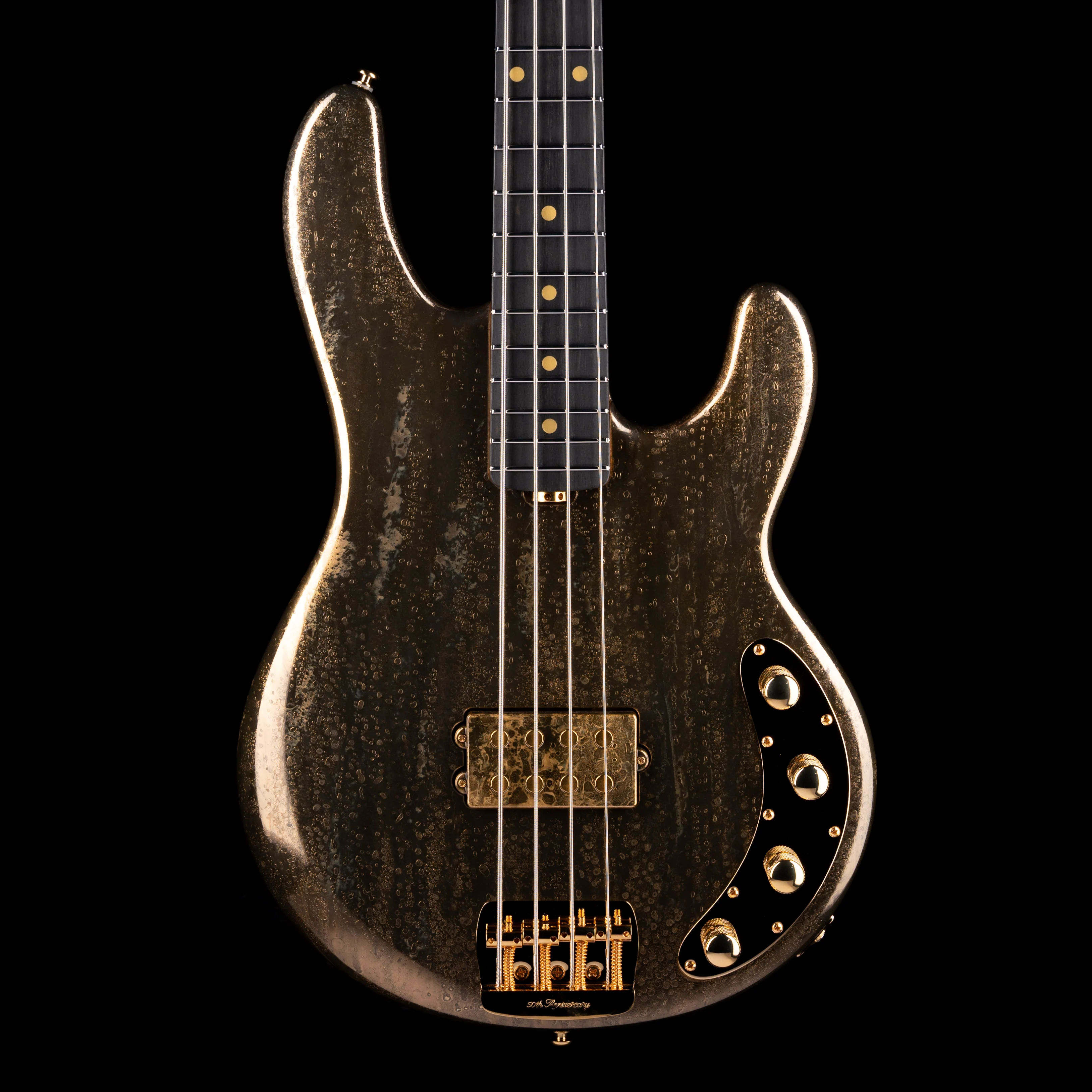 Ernie Ball Music Man Limited Edition 50th Anniversary StingRay Bass Molten Gold with Case