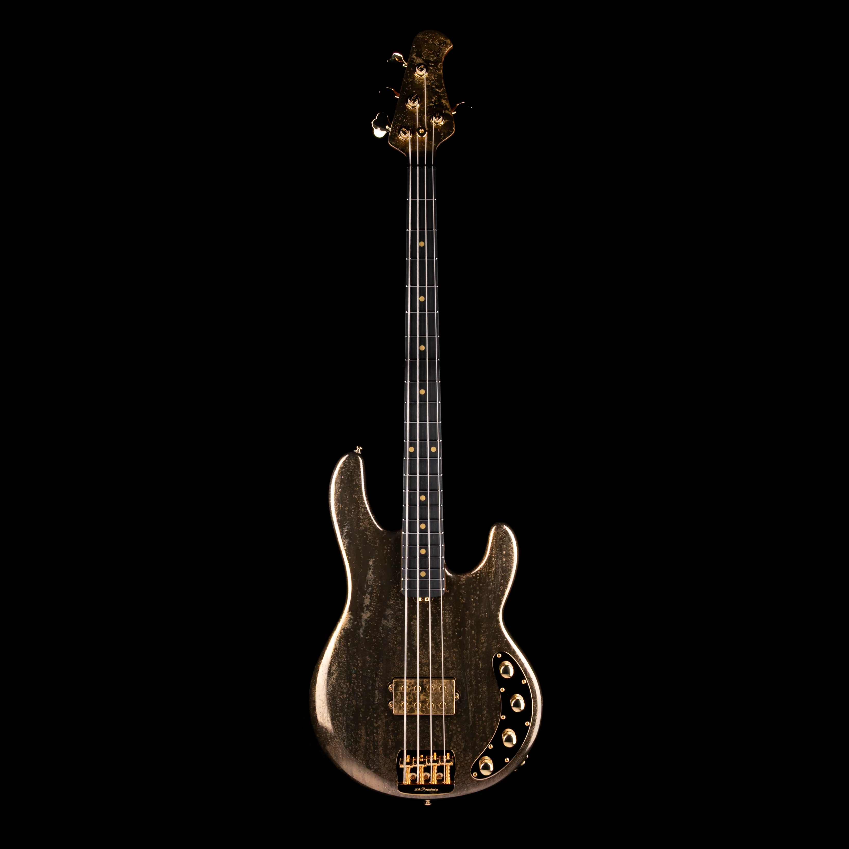 Ernie Ball Music Man Limited Edition 50th Anniversary StingRay Bass Molten Gold with Case - Image 2