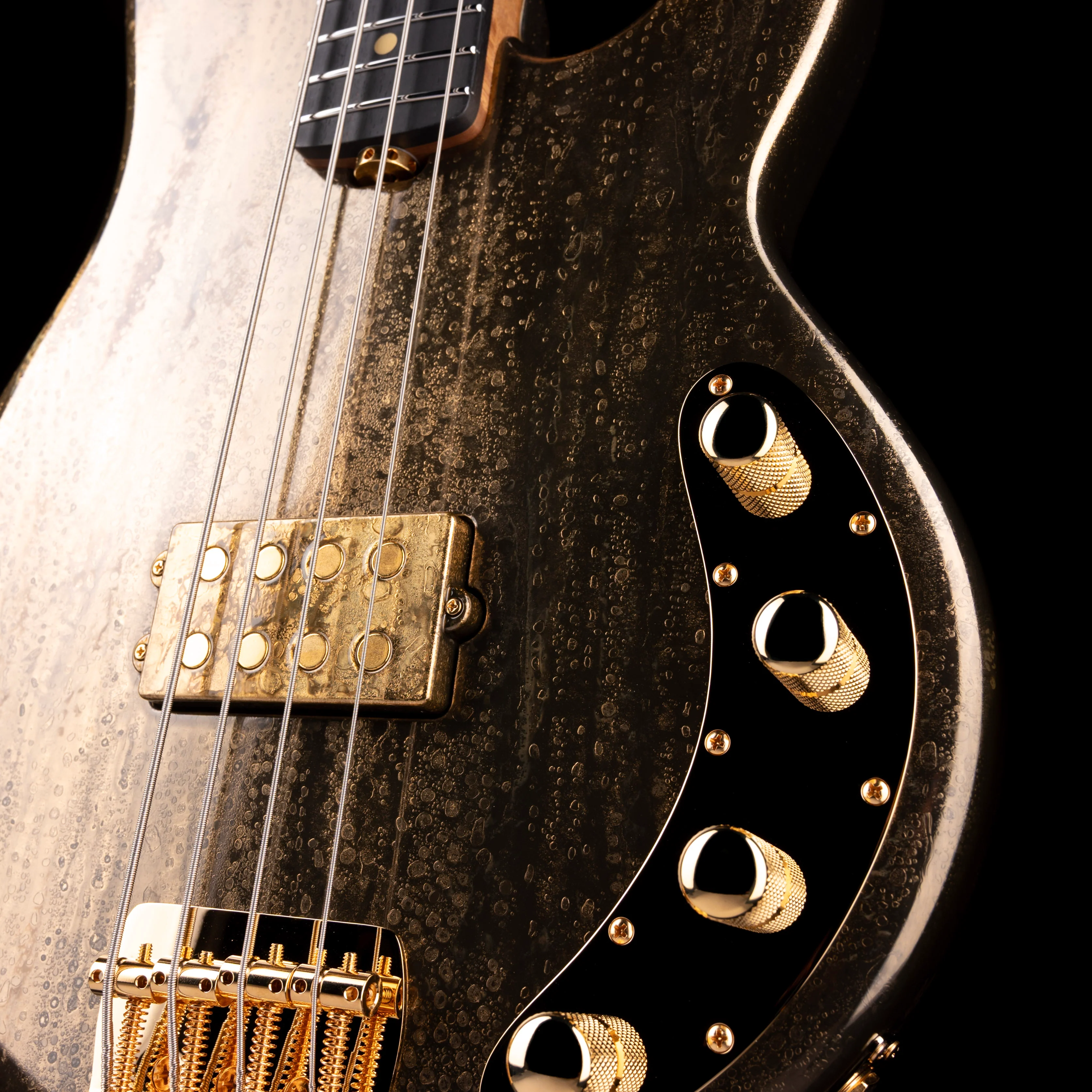 Ernie Ball Music Man Limited Edition 50th Anniversary StingRay Bass Molten Gold with Case - Image 5