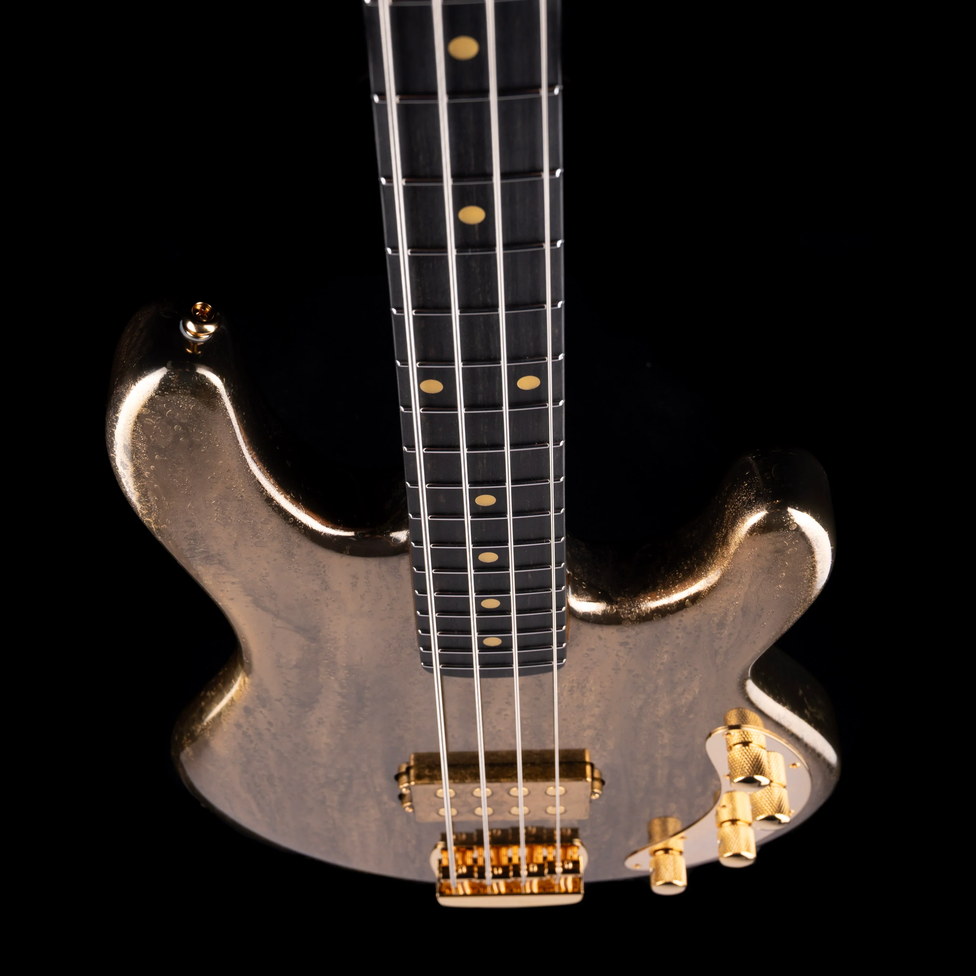 Ernie Ball Music Man Limited Edition 50th Anniversary StingRay Bass Molten Gold with Case - Image 7