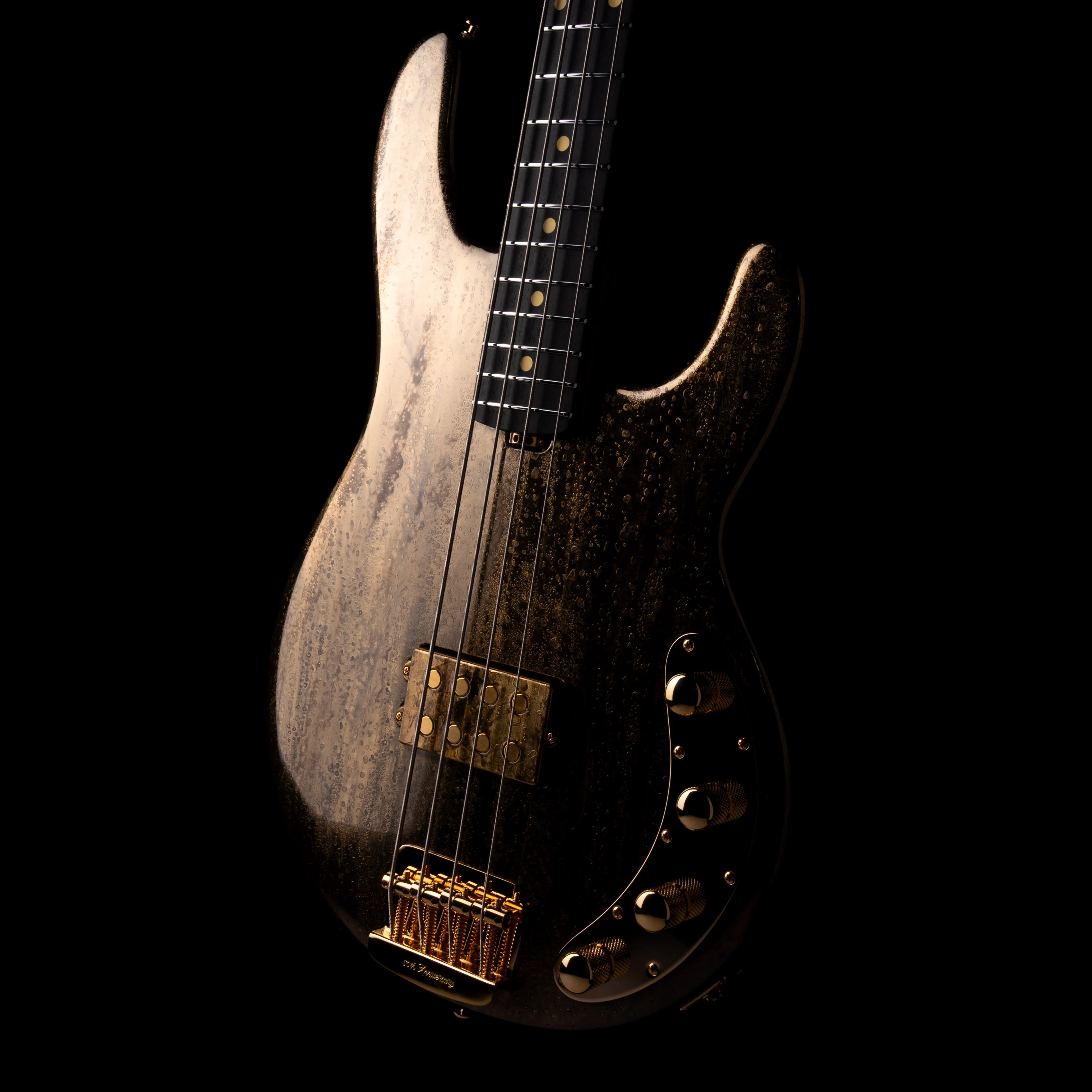 Ernie Ball Music Man Limited Edition 50th Anniversary StingRay Bass Molten Gold with Case - Image 8