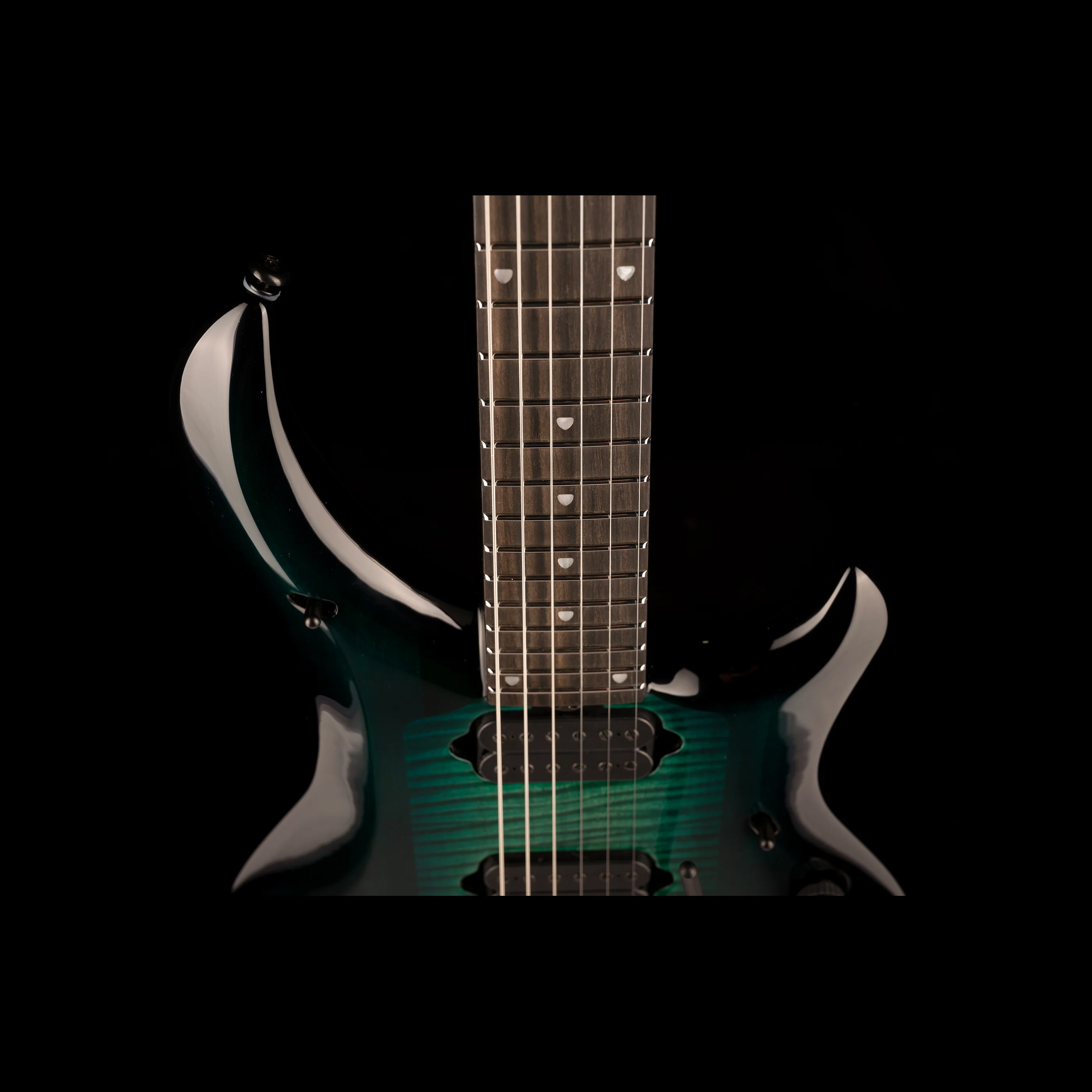 Ernie Ball Music Man Majesty Enchanted Forest With Case - Image 3