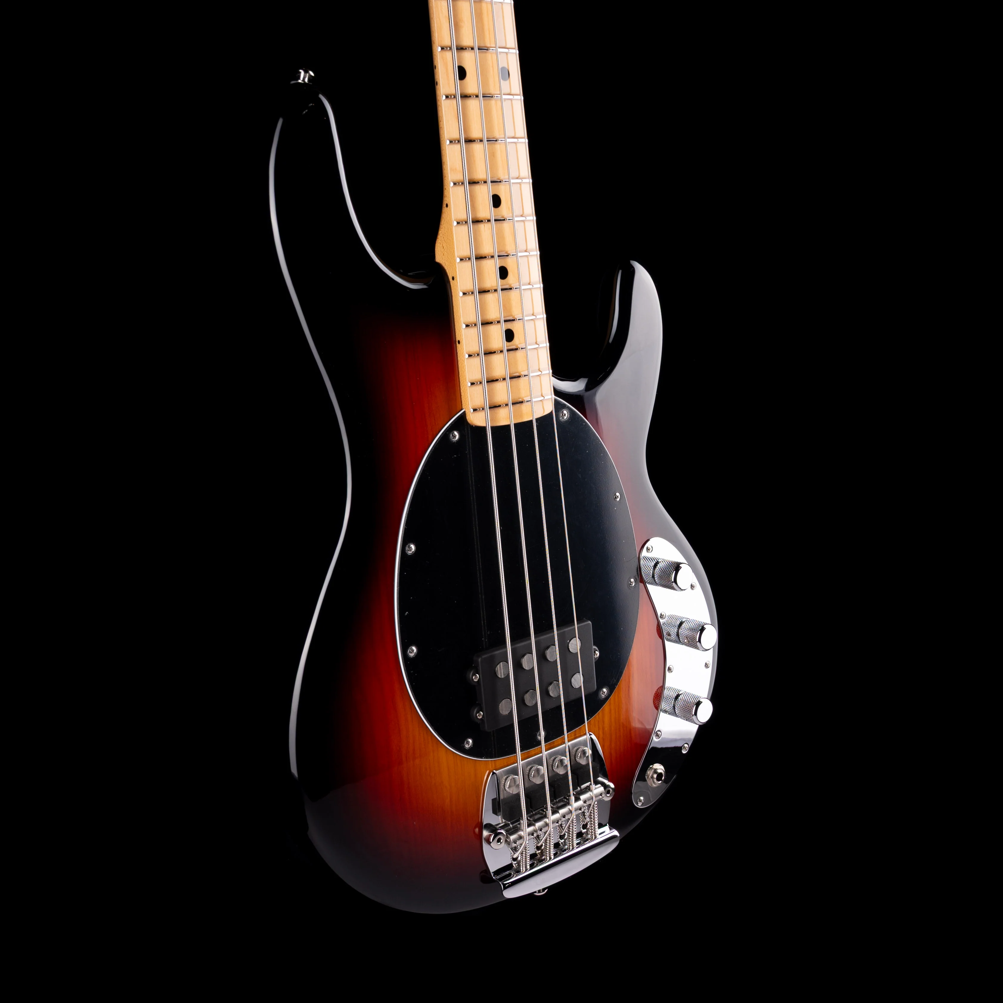Ernie Ball Music Man Retro '70s StingRay Bass Vintage Sunburst with Case - Image 6