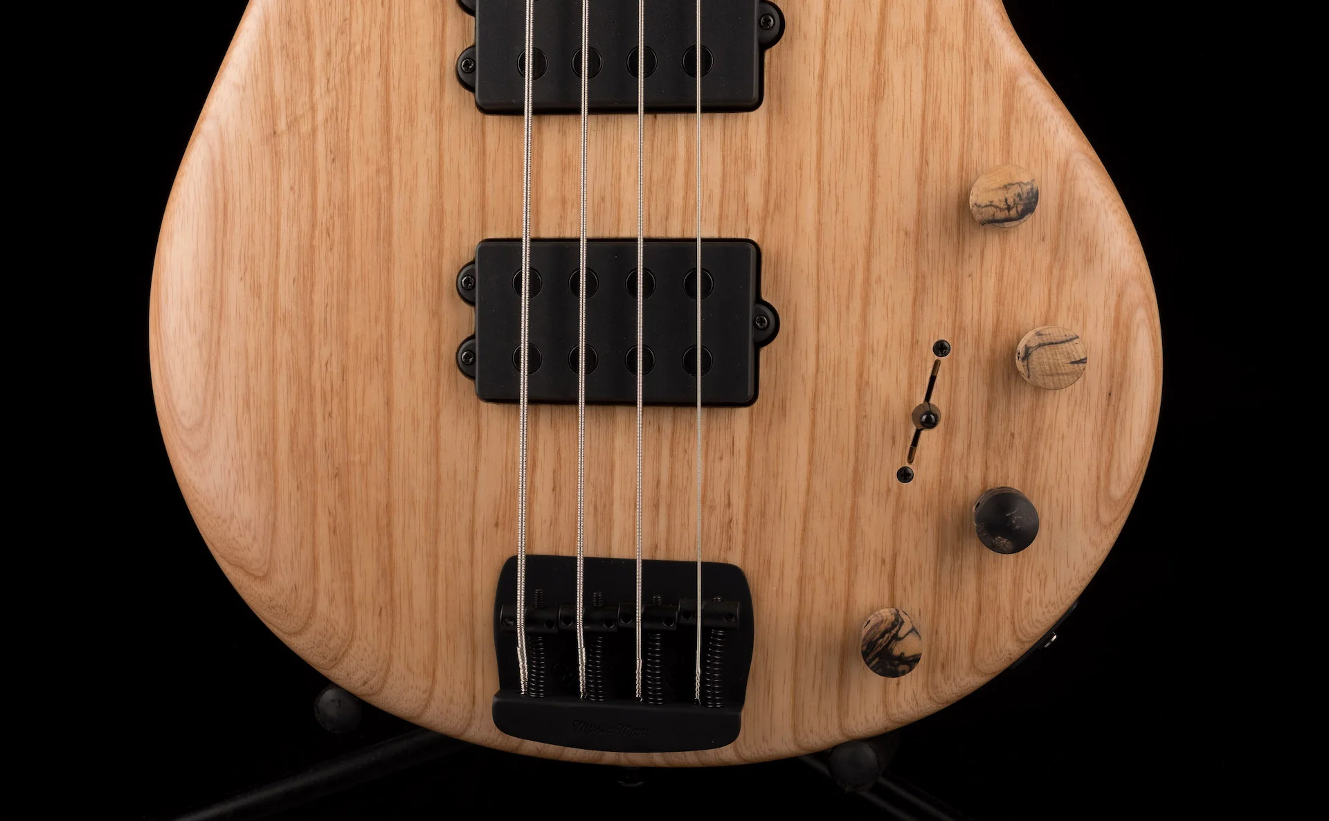 Ernie Ball Music Man StingRay 4HH Ball Family Reserve Slugger Natural with Mono Case - Image 5