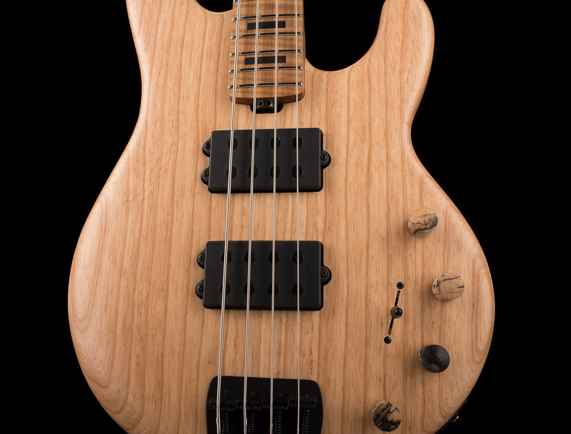 Ernie Ball Music Man StingRay 4HH Ball Family Reserve Slugger Natural with Mono Case - Image 6