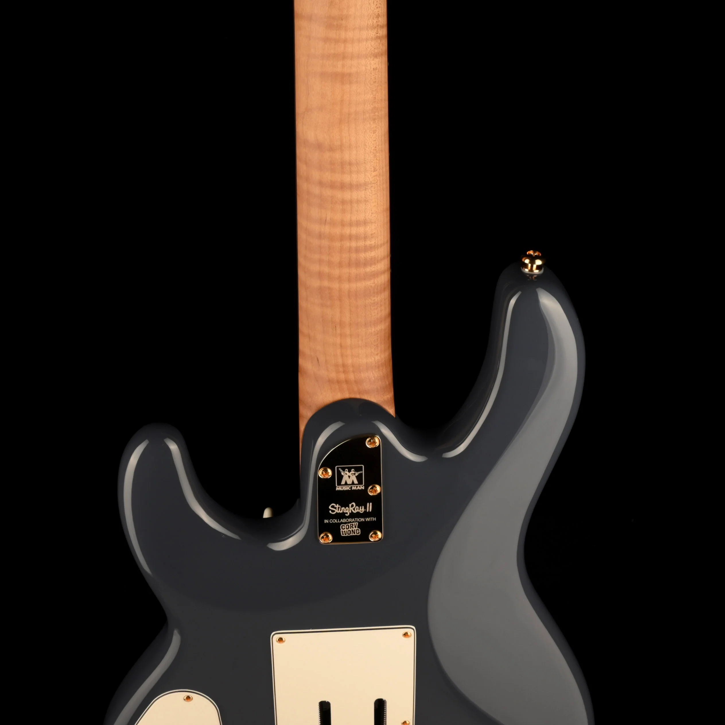 Ernie Ball Music Man StingRay II Charcoal Blue with Mono Case - Image 10