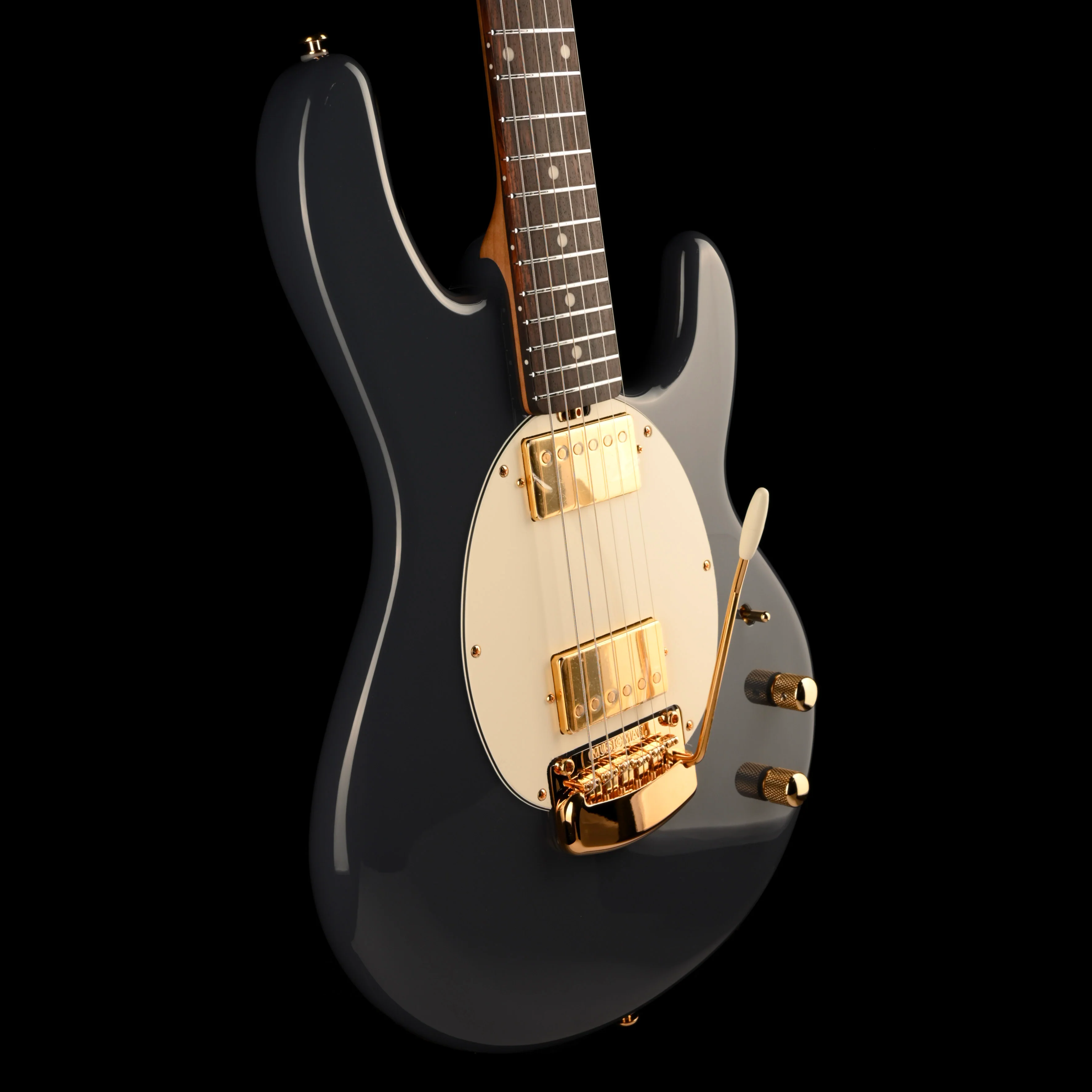 Ernie Ball Music Man StingRay II Charcoal Blue with Mono Case - Image 6