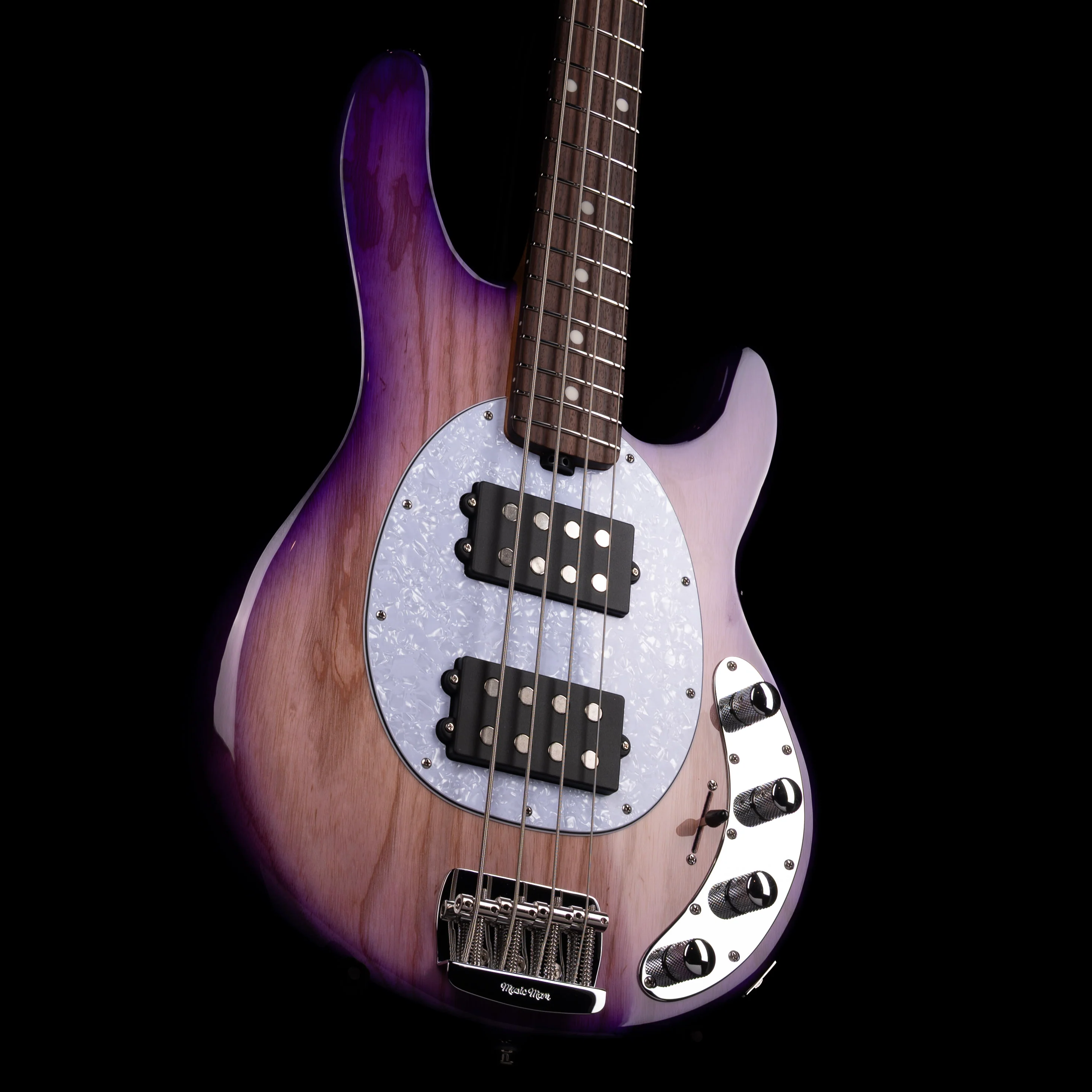 Ernie Ball Music Man StingRay Special 4 HH Bass Purple Sunset With Mono Case - Image 3