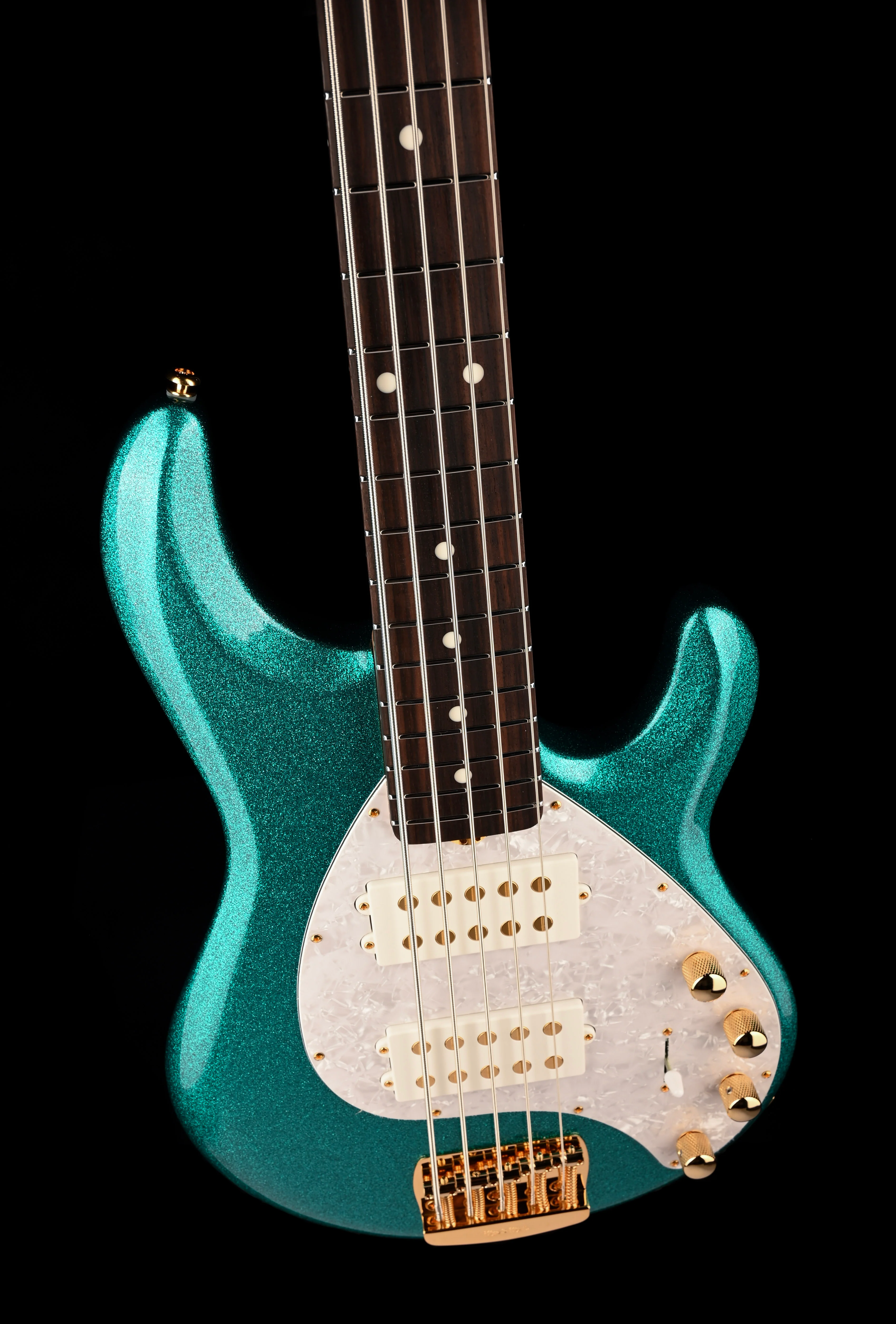 Ernie Ball Music Man StingRay Special 5 HH Bass Ocean Sparkle With Softshell Case - Image 4