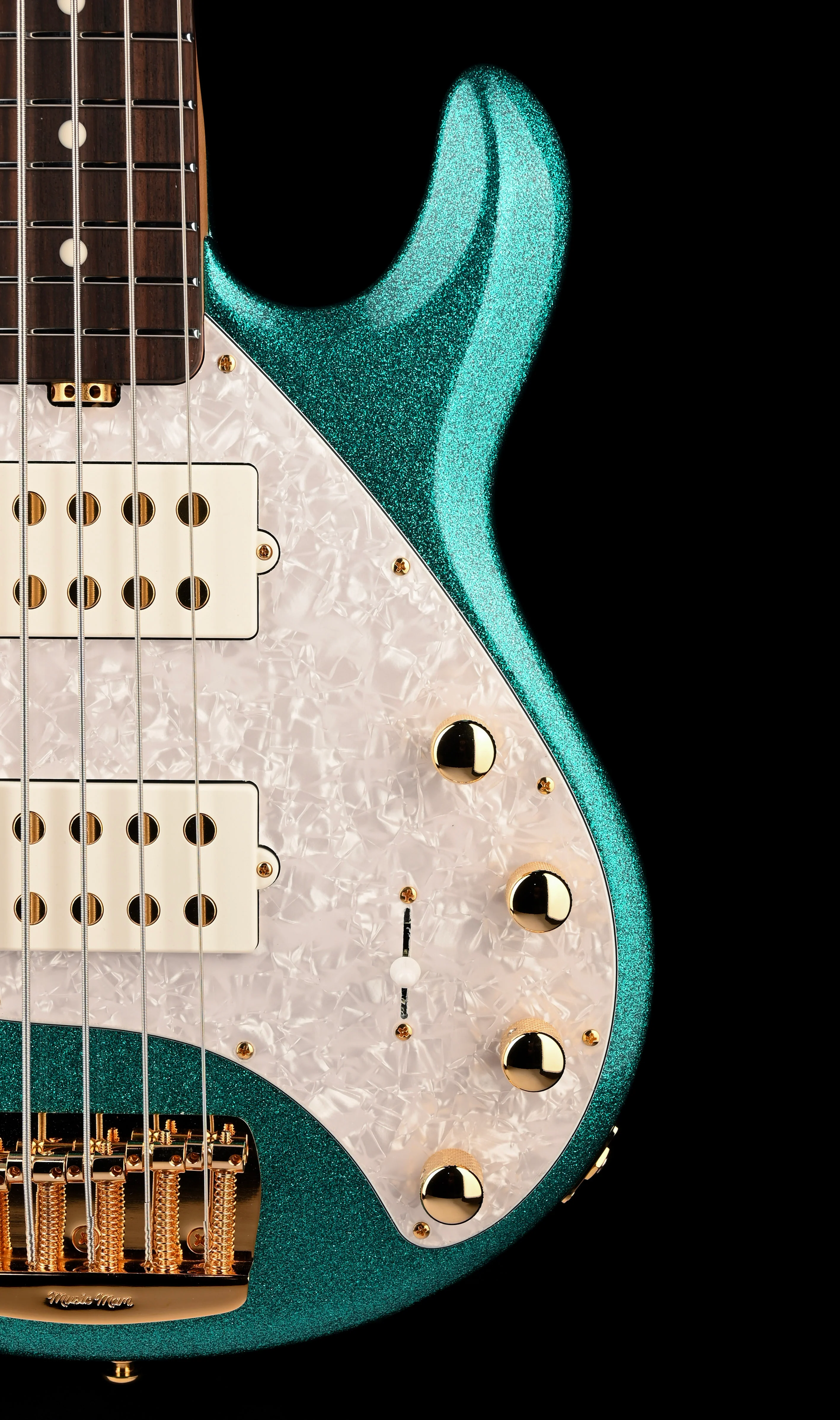 Ernie Ball Music Man StingRay Special 5 HH Bass Ocean Sparkle With Softshell Case - Image 9