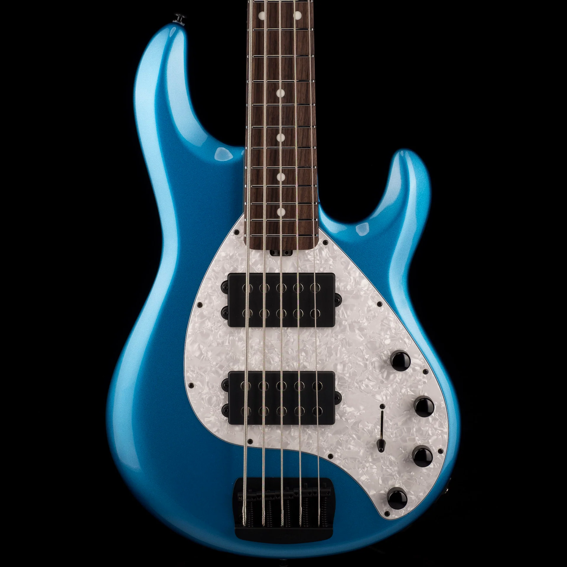 Ernie Ball Music Man StingRay Special 5 HH Bass Speed Blue Roasted Maple With Case