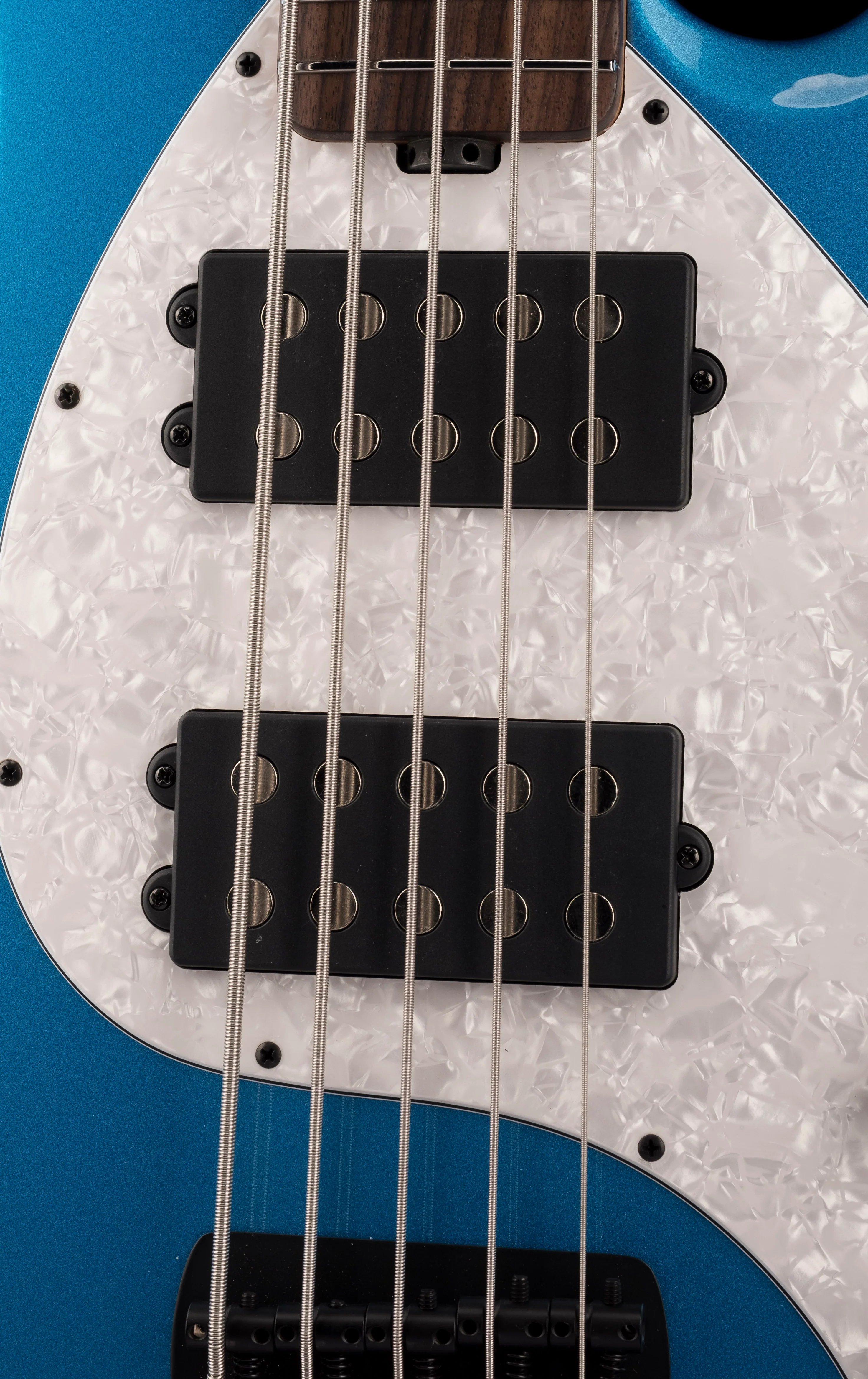Ernie Ball Music Man StingRay Special 5 HH Bass Speed Blue Roasted Maple With Case - Image 6