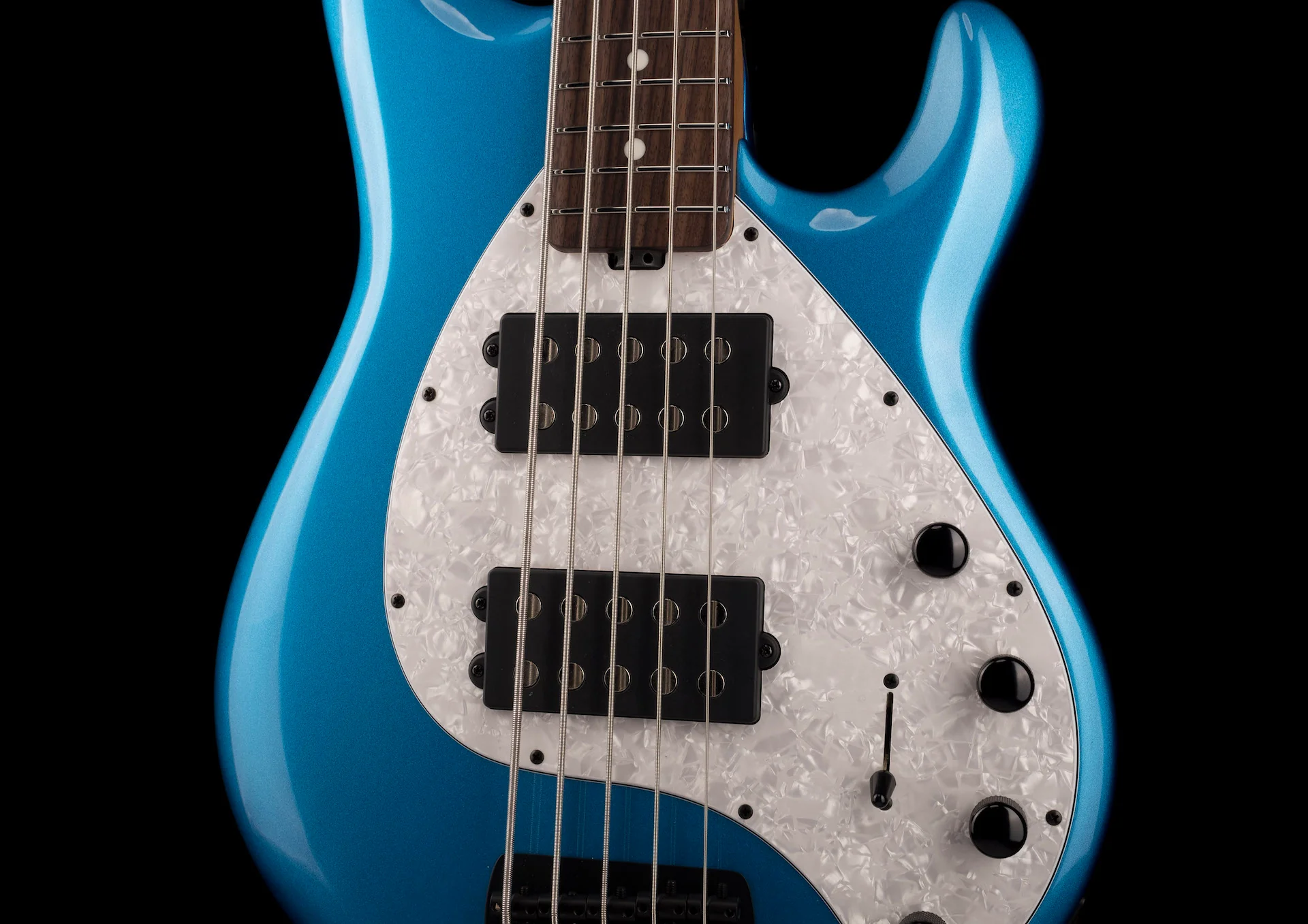 Ernie Ball Music Man StingRay Special 5 HH Bass Speed Blue Roasted Maple With Case - Image 8