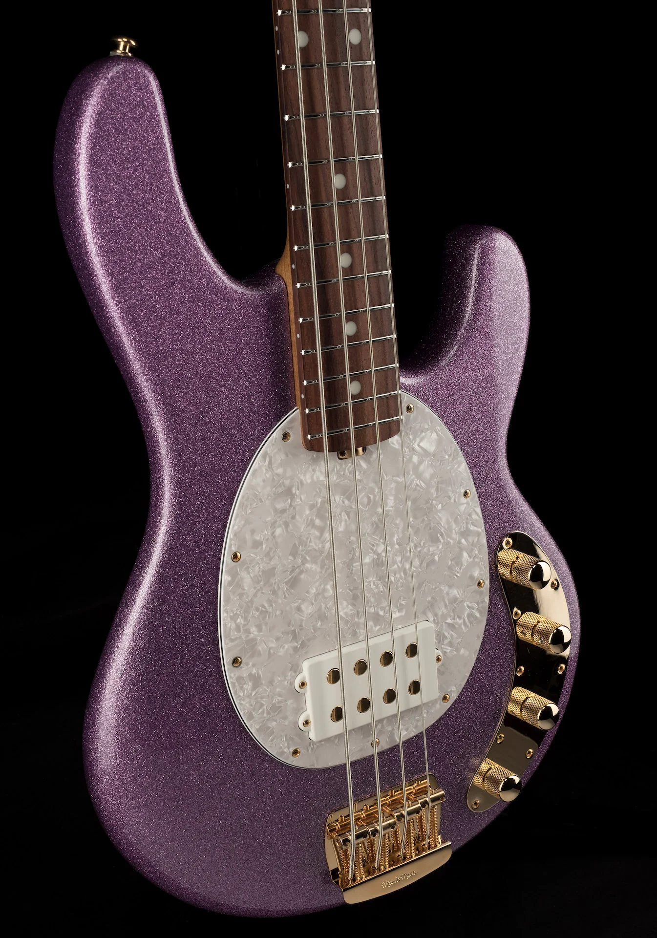 Ernie Ball Music Man StingRay Special Bass Amethyst Sparkle Roasted Maple With Case - Image 10
