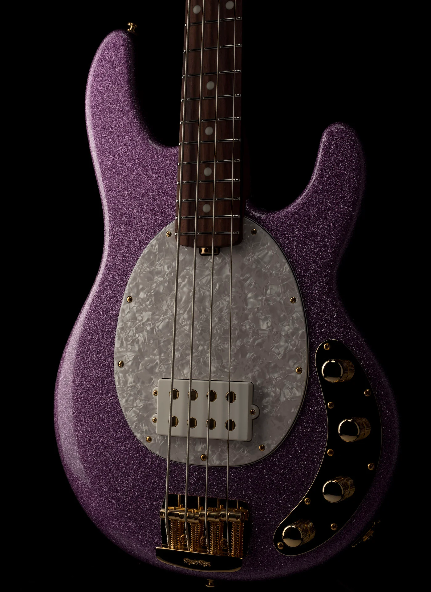 Ernie Ball Music Man StingRay Special Bass Amethyst Sparkle Roasted Maple With Case - Image 11
