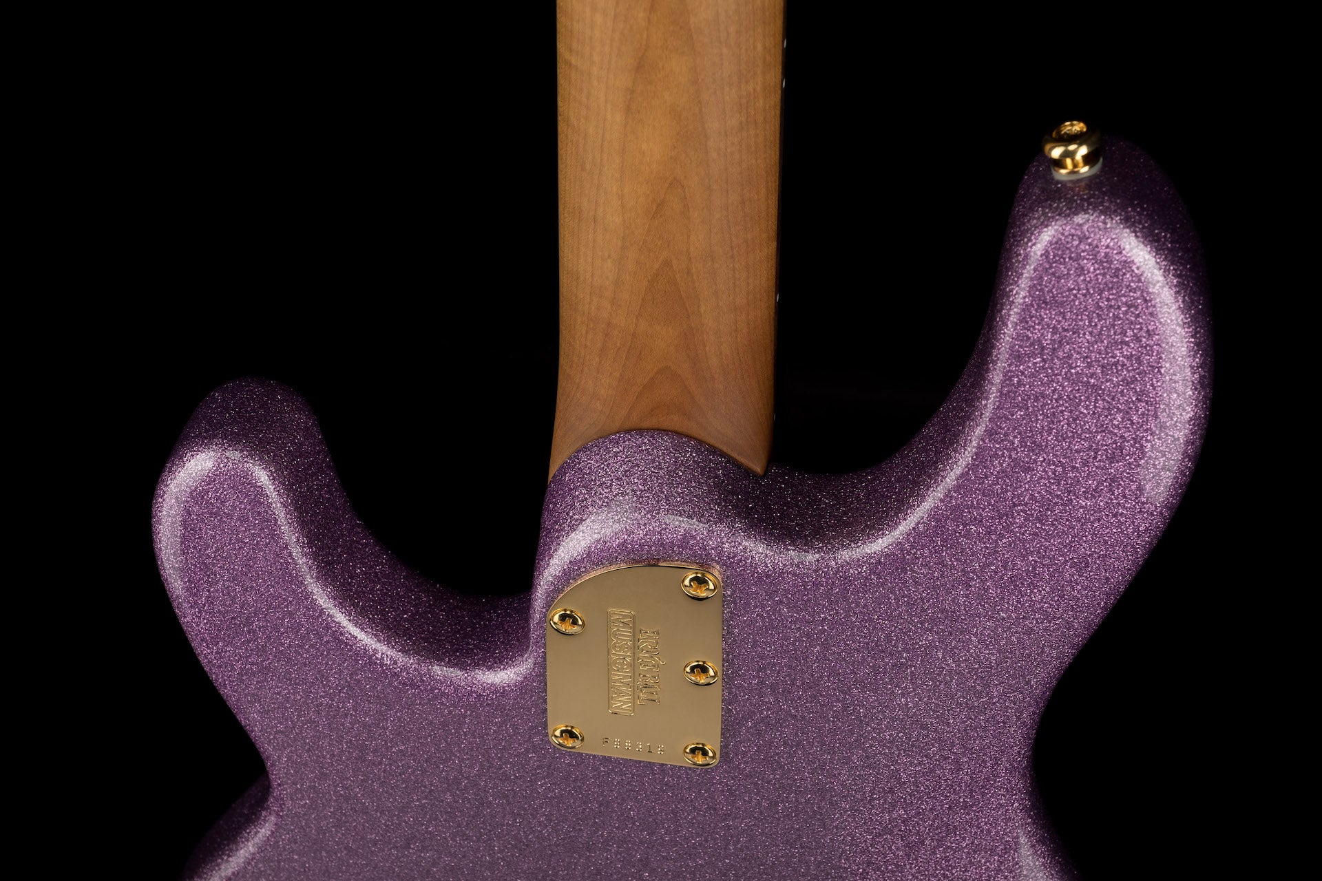 Ernie Ball Music Man StingRay Special Bass Amethyst Sparkle Roasted Maple With Case - Image 16