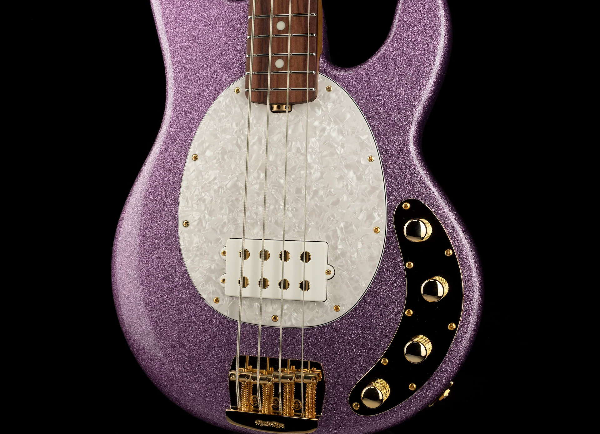 Ernie Ball Music Man StingRay Special Bass Amethyst Sparkle Roasted Maple With Case - Image 6