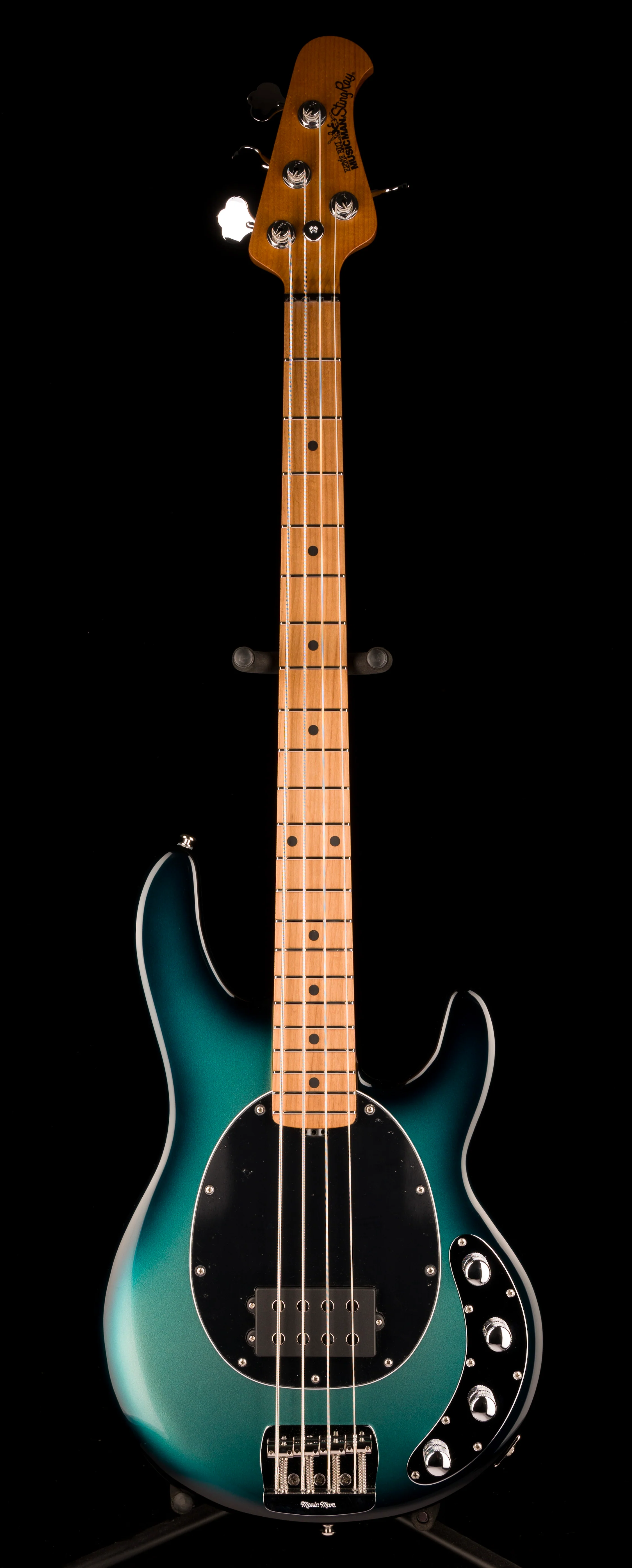 Ernie Ball Music Man StingRay Special Bass Frost Green Pearl with Mono Case - Image 2