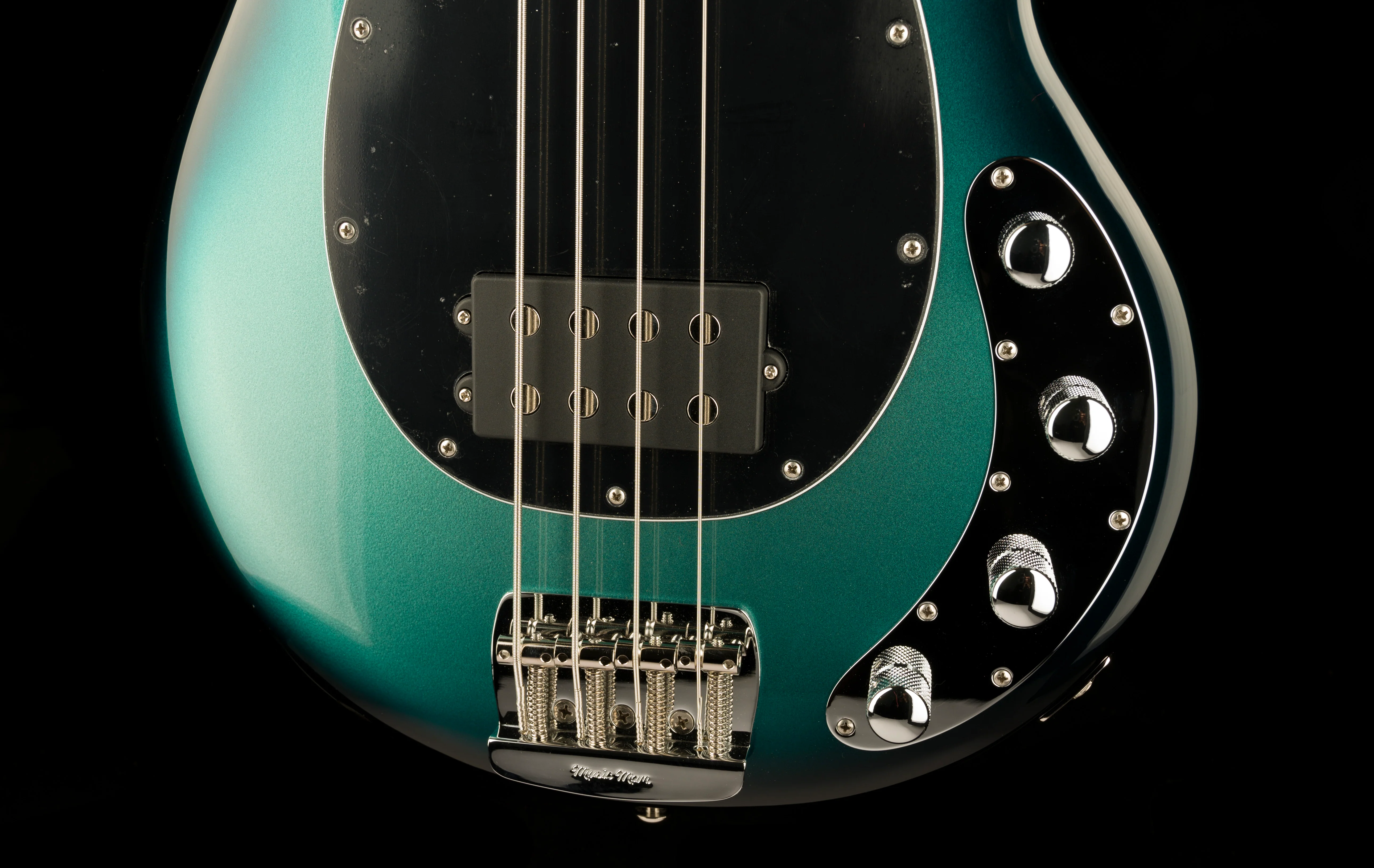 Ernie Ball Music Man StingRay Special Bass Frost Green Pearl with Mono Case - Image 5
