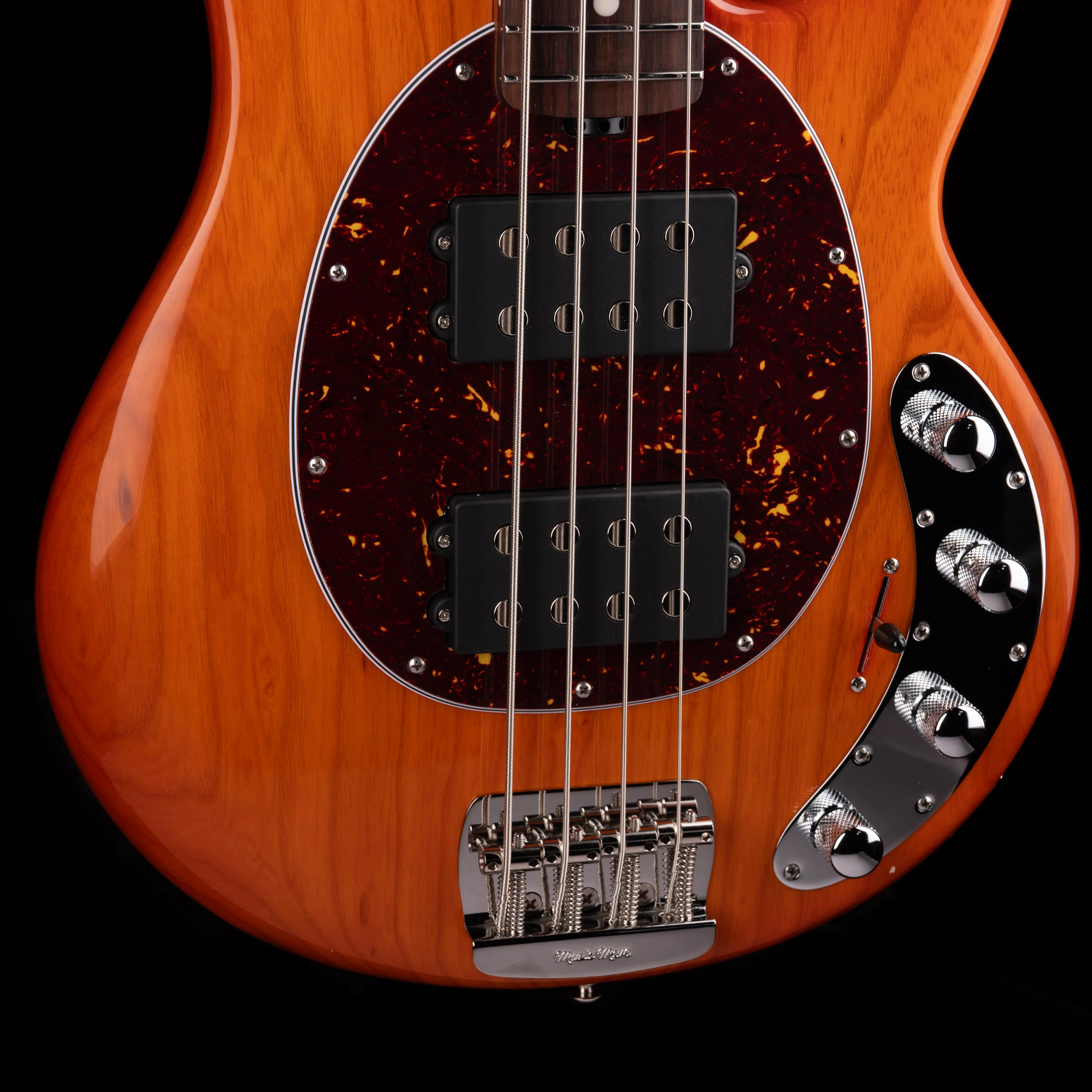 Ernie Ball Music Man Stingray Special HH Translucent Orange With Mono Case - Image 4