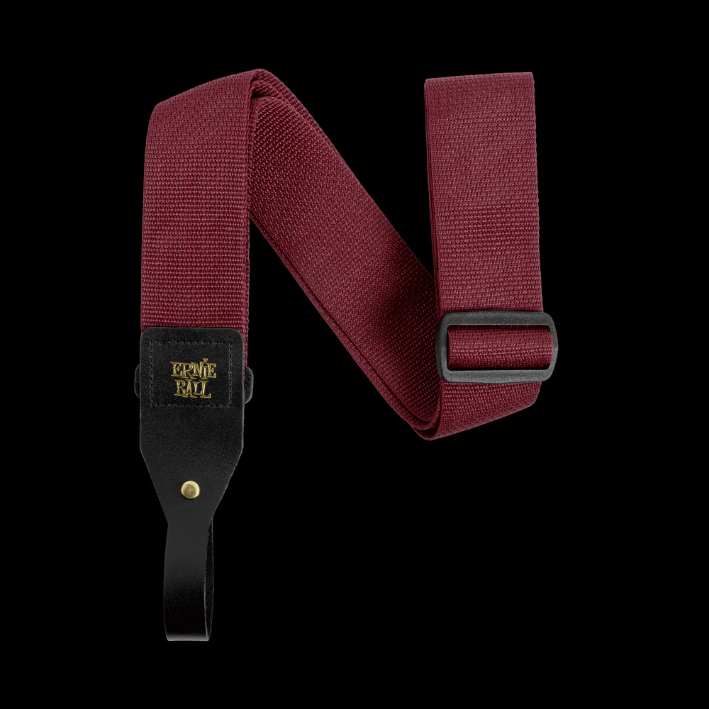 Ernie Ball Polypro Acoustic Guitar Strap - Burgundy - P05367