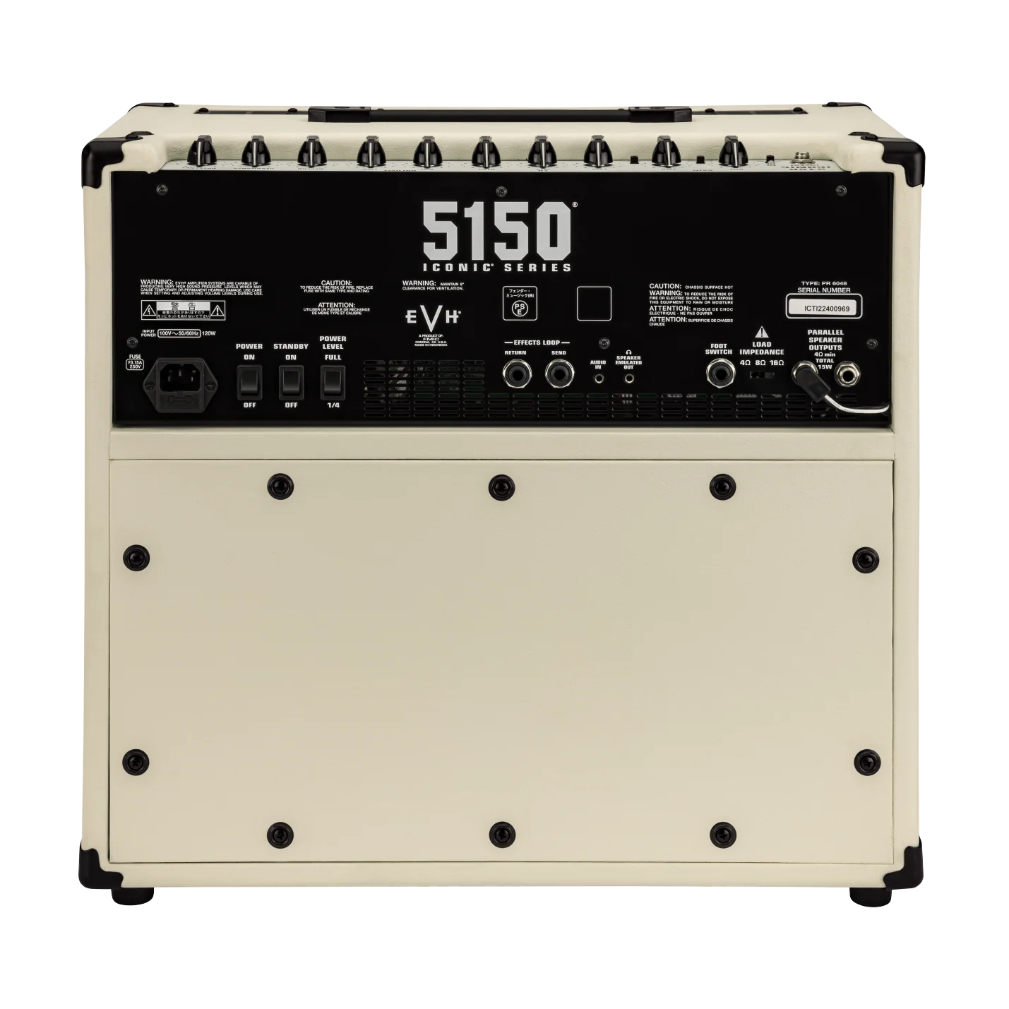 EVH 5150 Iconic Series 15-Watt 1X10" Guitar Amp Combo Ivory - Image 2