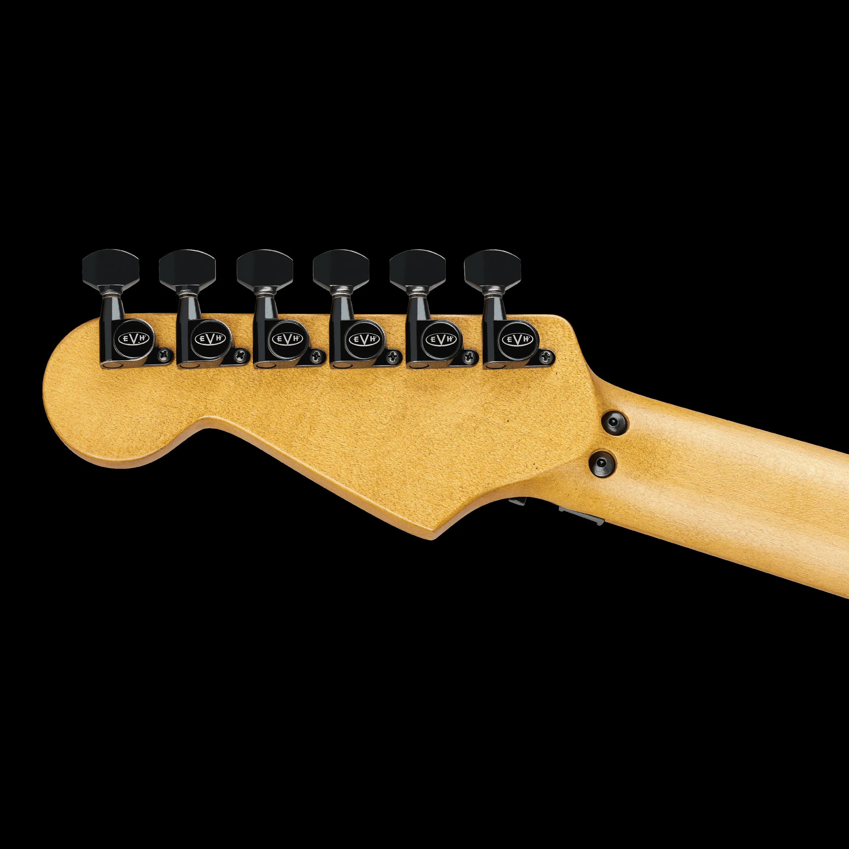 EVH Limited Edition Striped Series Frankenstein Frankie Aged Black with Yellow Stripes with Gig Bag - Image 7