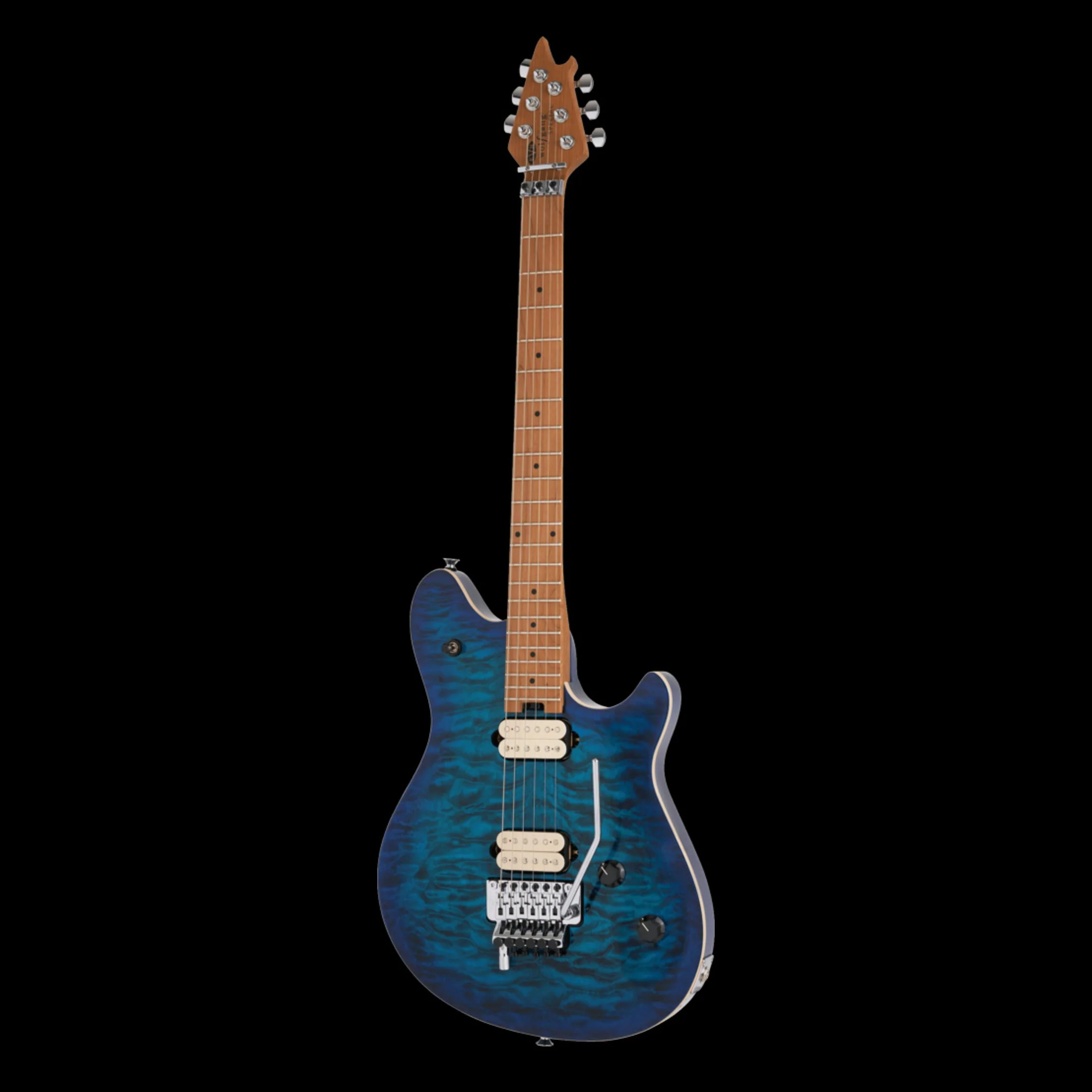 EVH Wolfgang Special QM Baked Maple Fingerboard Chlorine Burst Electric Guitar - Demo - Image 4